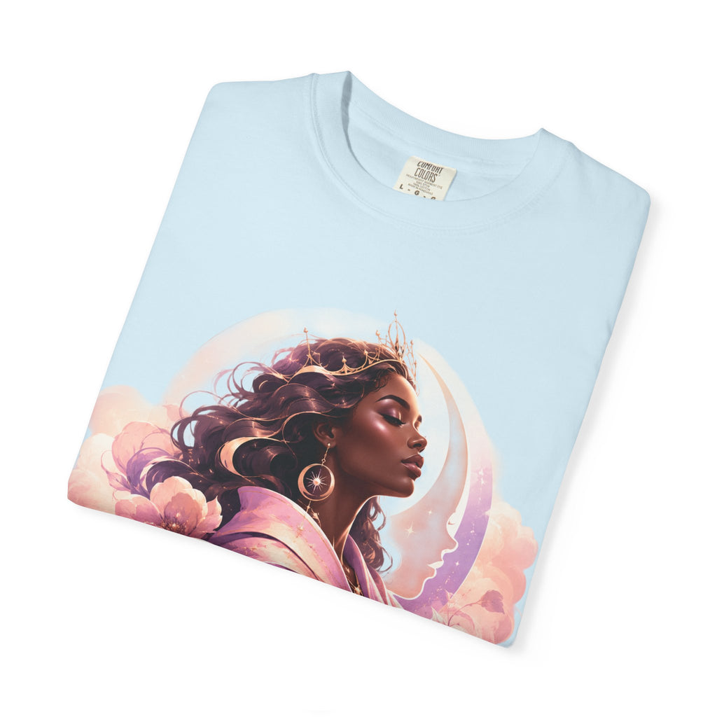 Power Runs Black graphic tee | Black woman portrait, Afro empowerment shirt by Power Runs Black