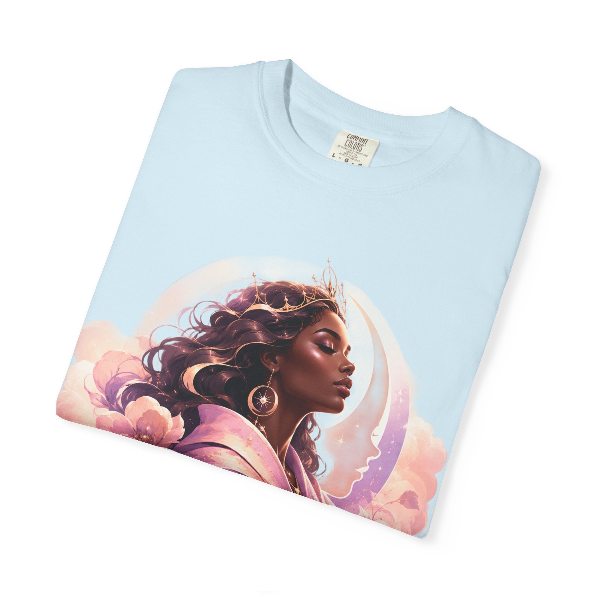 Power Runs Black graphic tee | Black woman portrait, Afro empowerment shirt by Power Runs Black
