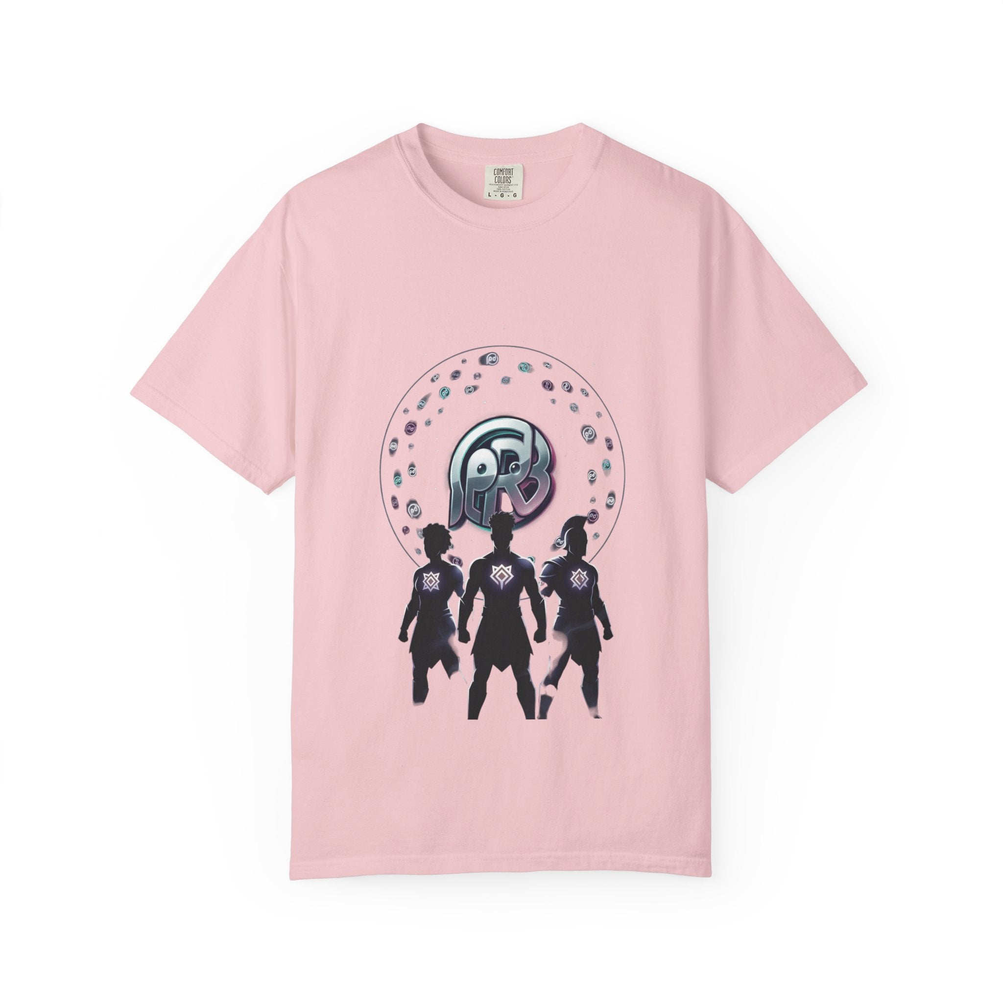 Printify PRB Retro Orb Logo T-Shirt — Vintage Circular Graphic Tee - T-Shirt