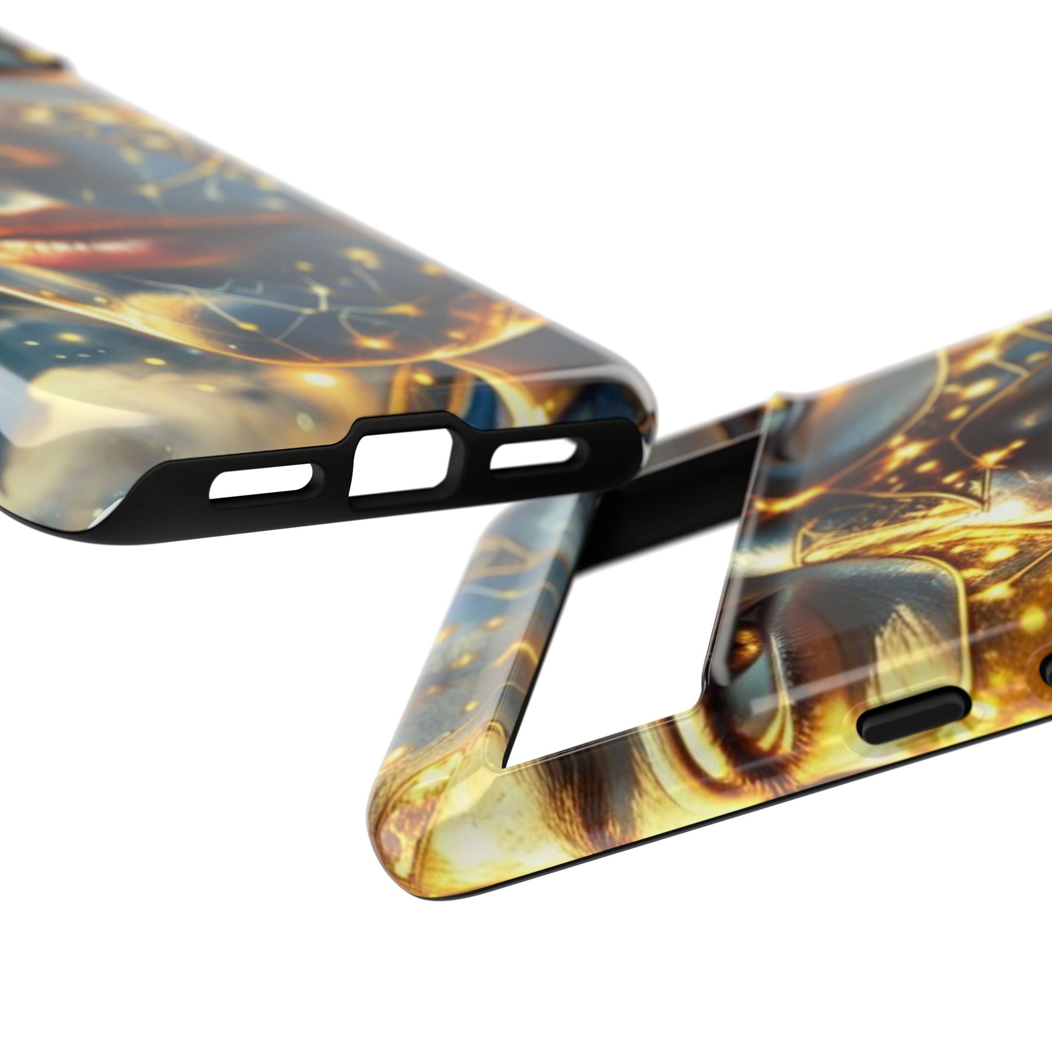 PRB Galactic Portrait Tough Case | Cosmic Face Phone Case, Starry Nebula Design by Power Runs Black