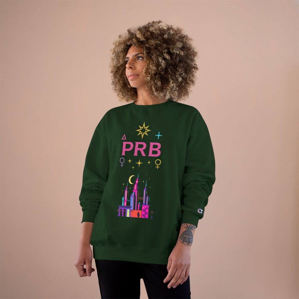 Pretty Rich Bitch by PRB Cityscape Sweatshirt — Colorful Pride-Inspired Urban Graphic by Power Runs Black