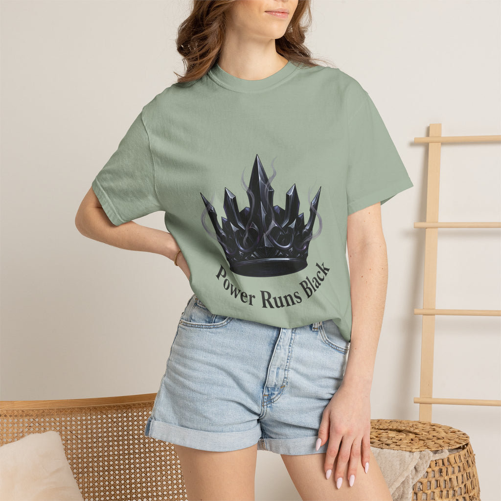 PRB Power Runs Black Crown Graphic T-Shirt by Power Runs Black
