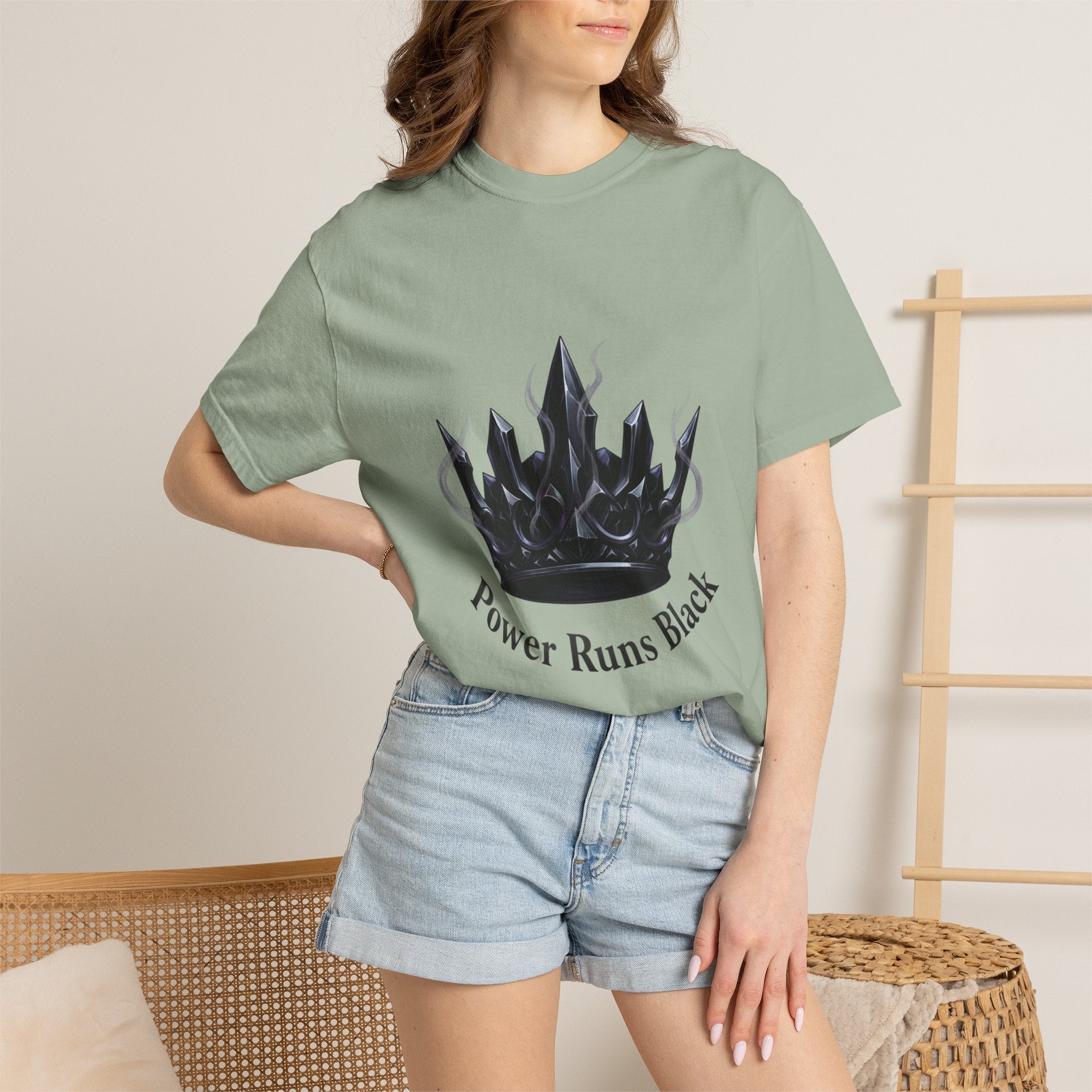 PRB Power Runs Black Crown Graphic T-Shirt by Power Runs Black