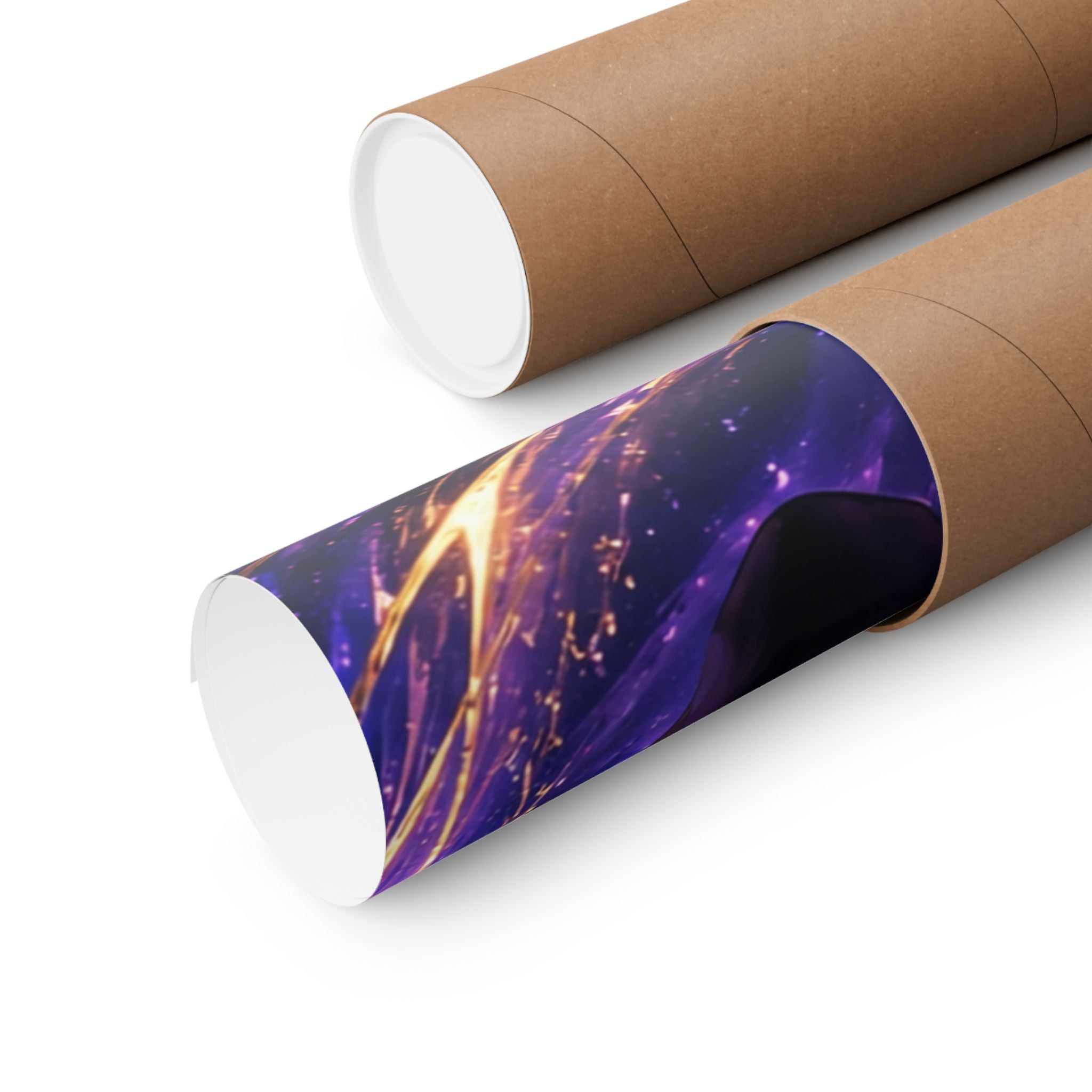 Power Runs Black Cosmic Goddess Matte Poster by Power Runs Black