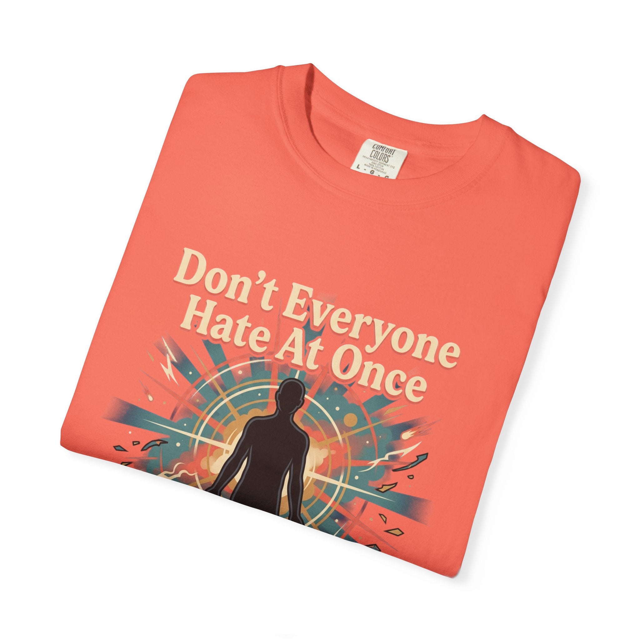 Power Runs Black Don't Everyone Hate Me Once" Retro Silhouette Graphic Tee by Printify