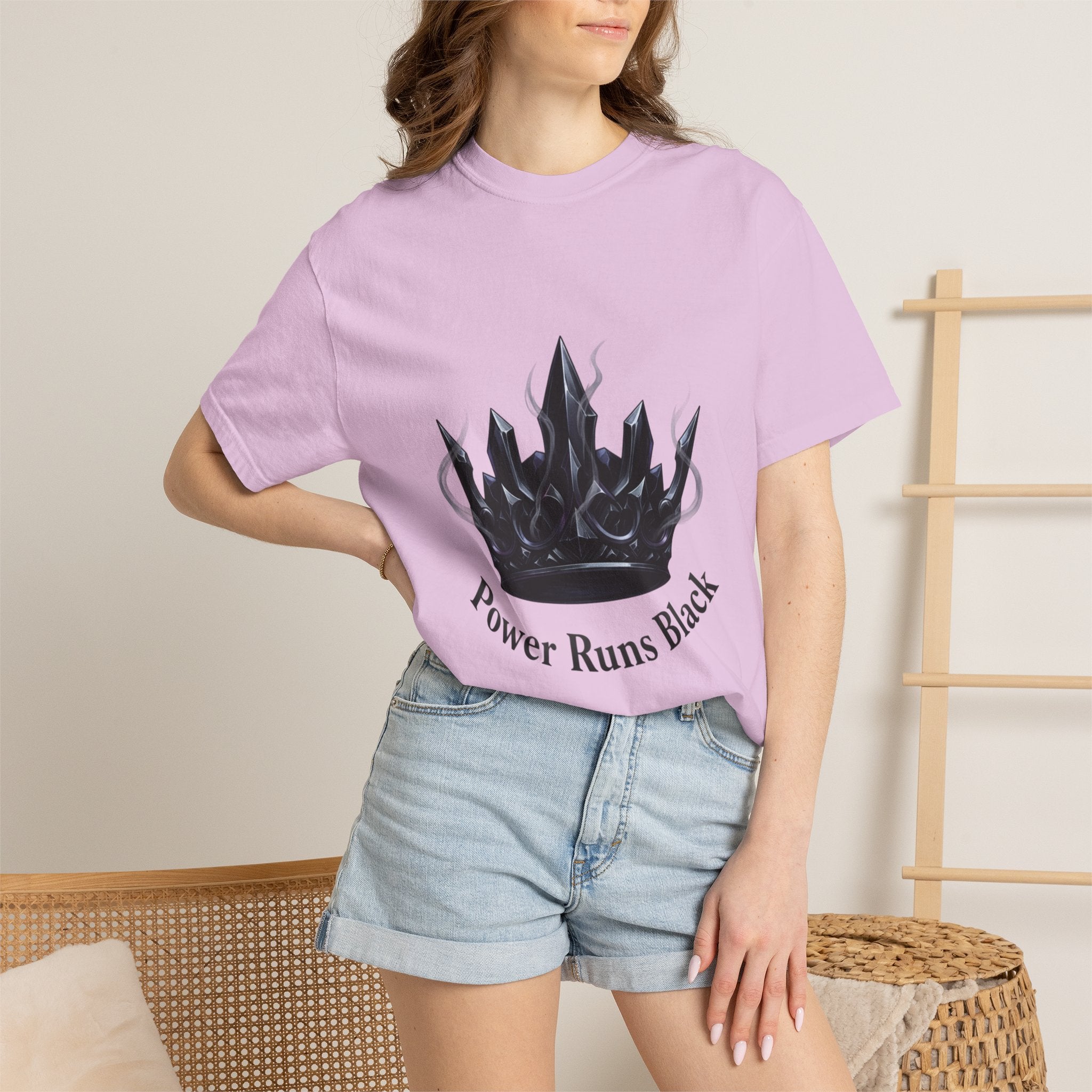 PRB Power Runs Black Crown Graphic T-Shirt by Power Runs Black