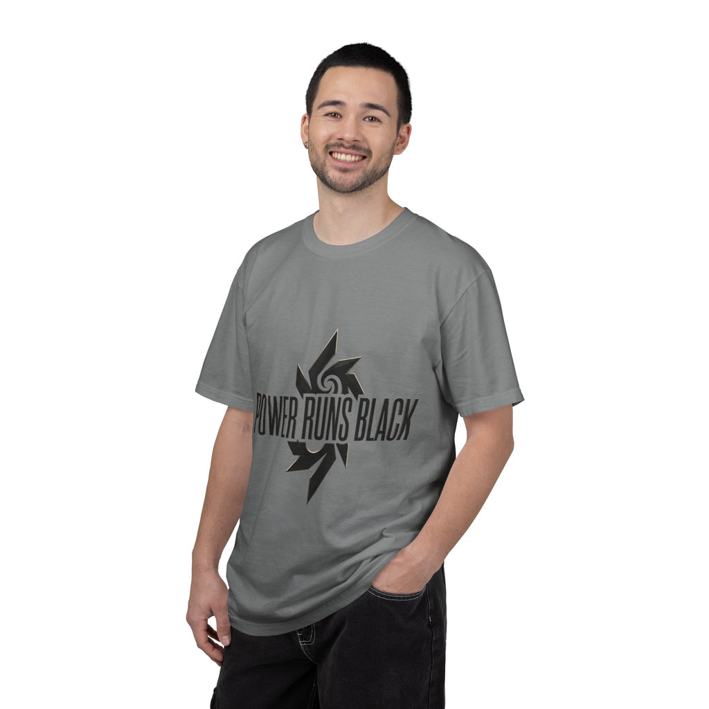 Power Runs Black PRB "Wear The Code" Mystic Shield T-Shirt — Geometric Sigil Graphic Tee by Printify