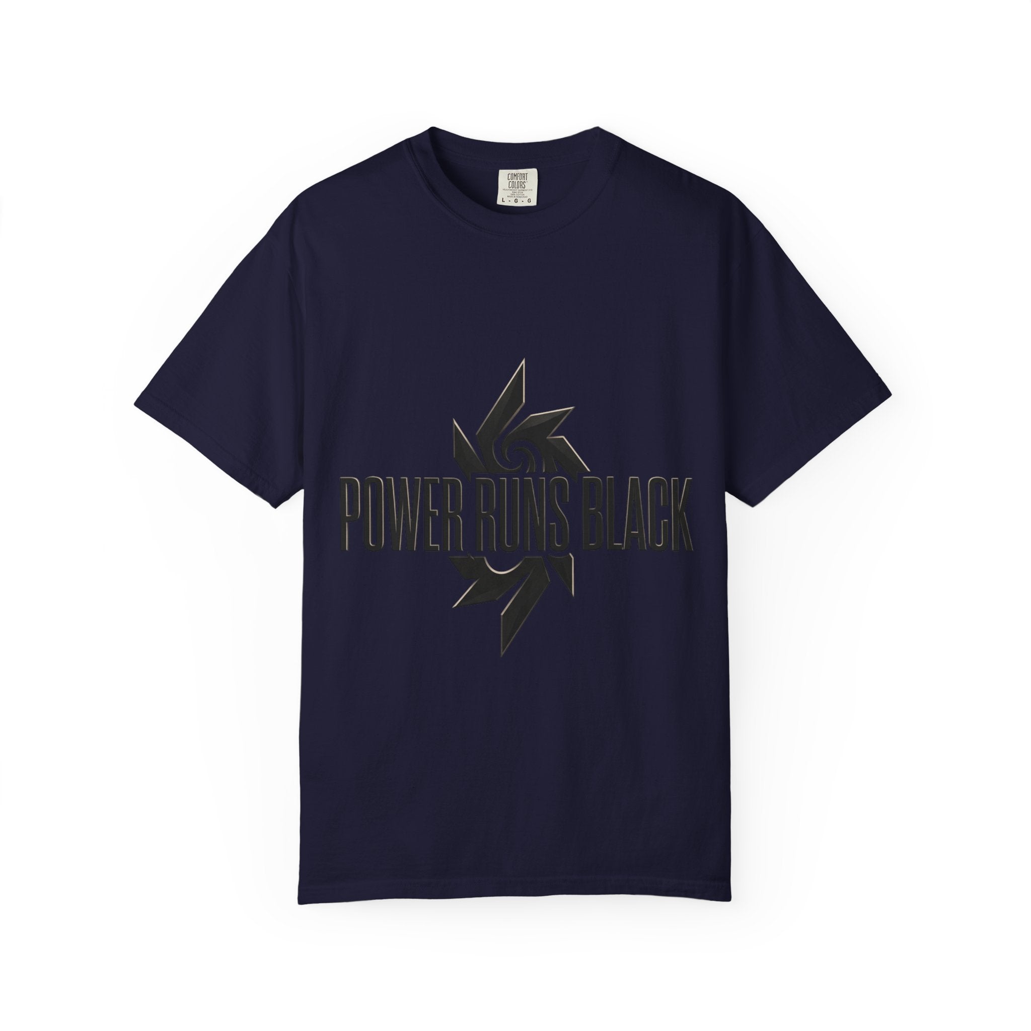 Power Runs Black PRB "Wear The Code" Mystic Shield T-Shirt — Geometric Sigil Graphic Tee by Printify
