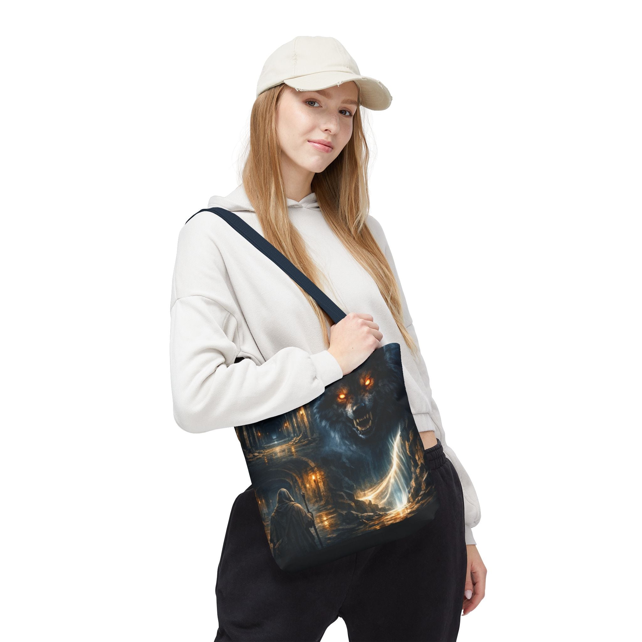PRB The Echo Hounds Illustration Tote Bag | Gothic Horror Artwork by Printify