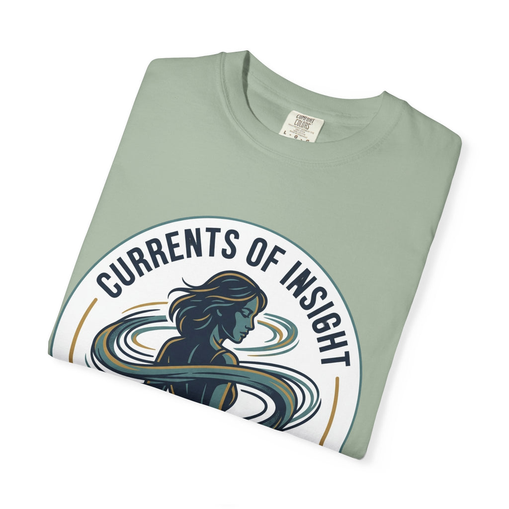 Power Runs Black Currents of Insight T-Shirt — 'Astra: Every thought leaves a trail' Graphic Tee by Power Runs Black