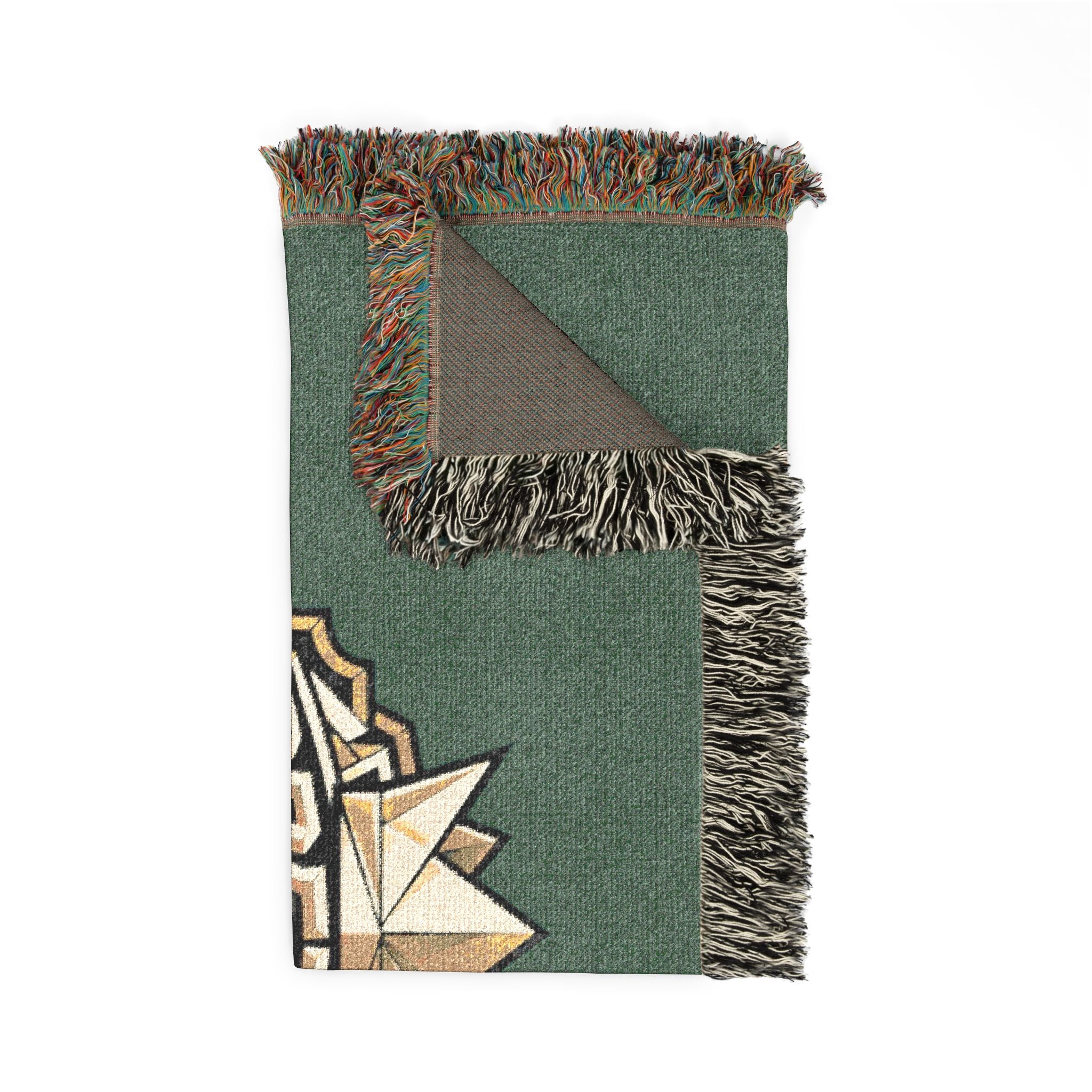 PRB Pretty Rich Bitch Southwestern Aztec Pattern Woven Blanket | Tribal Throw, Geometric Fringe by Power Runs Black