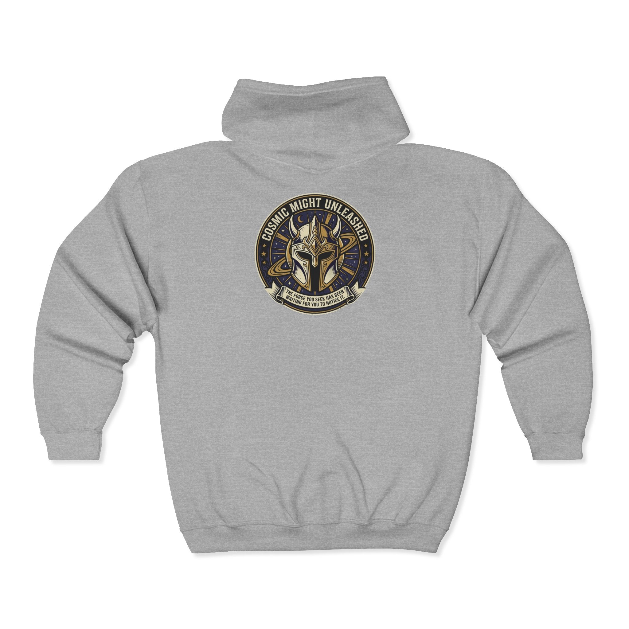 PRB Full-Zip Hoodie — Cosmic Night Unleashed Graphic by Power Runs Black