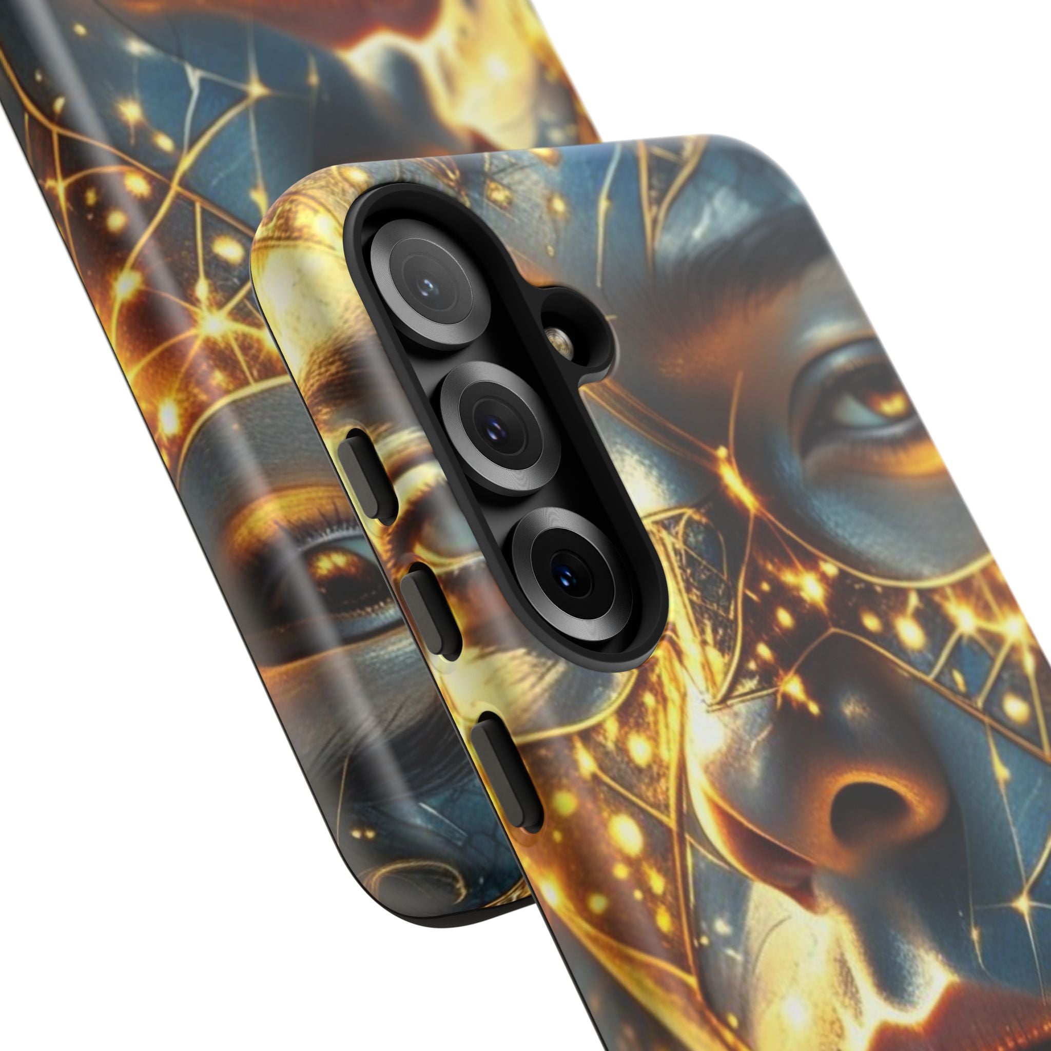 PRB Galactic Portrait Tough Case | Cosmic Face Phone Case, Starry Nebula Design by Printify