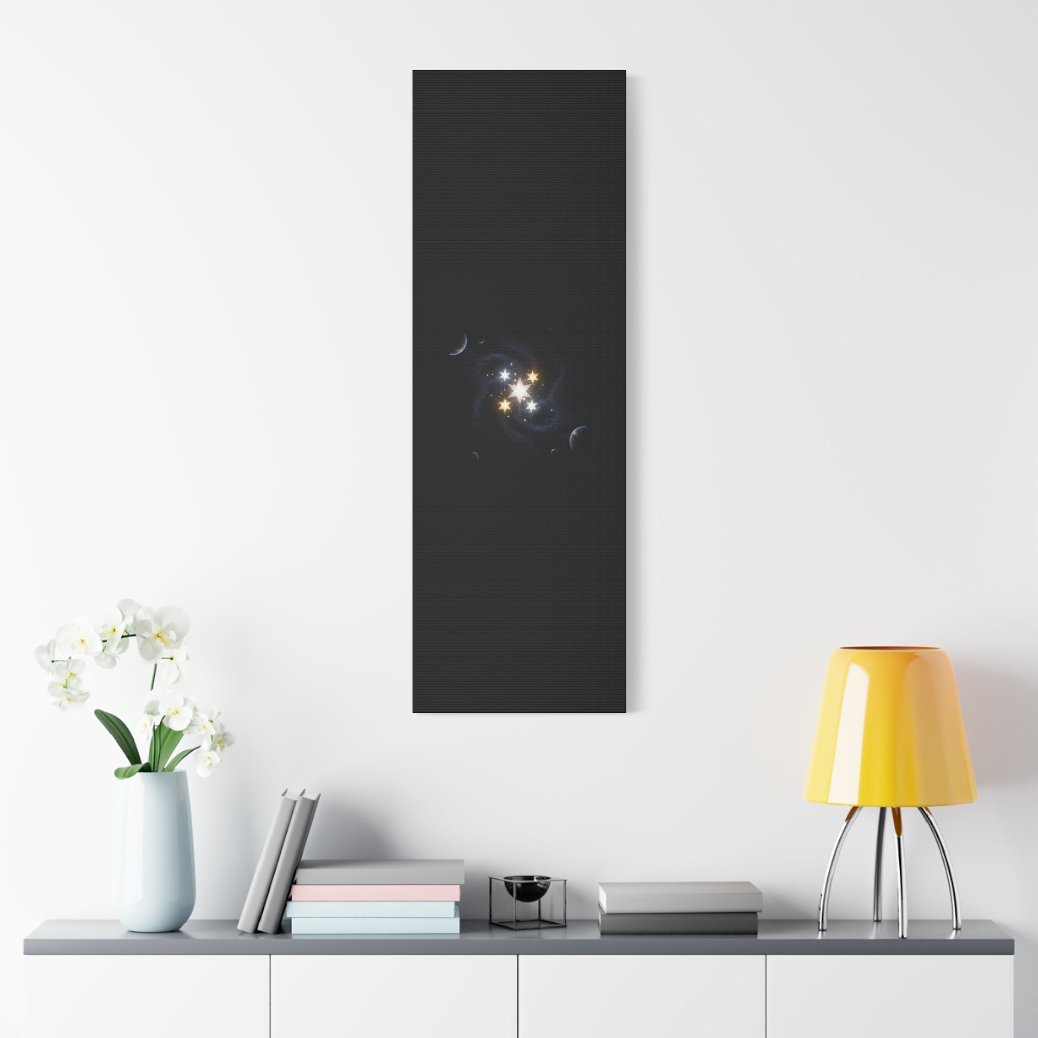 PRB Celestial Star Cluster Matte Canvas Print — Cosmic Planets Wall Art by Printify