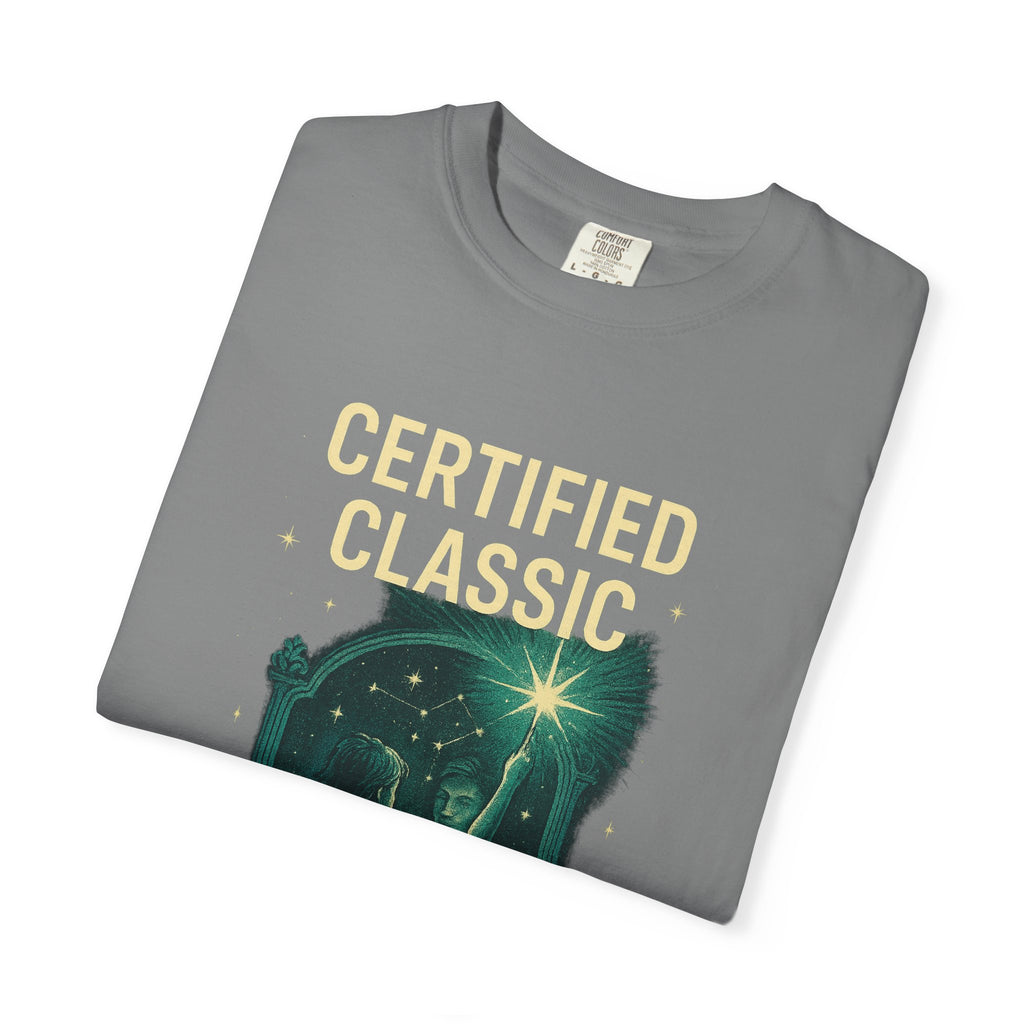 PRB Certified Classic illustration T-shirt | vintage camping, night sky, campfire by Power Runs Black