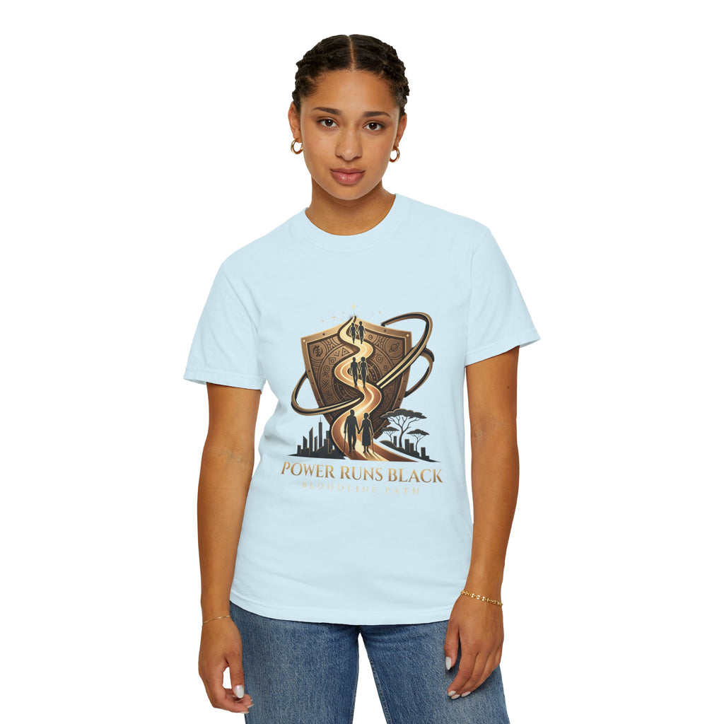 PRB Shield City Skyline Graphic T-Shirt | Serpent Emblem Streetwear Tee by Printify