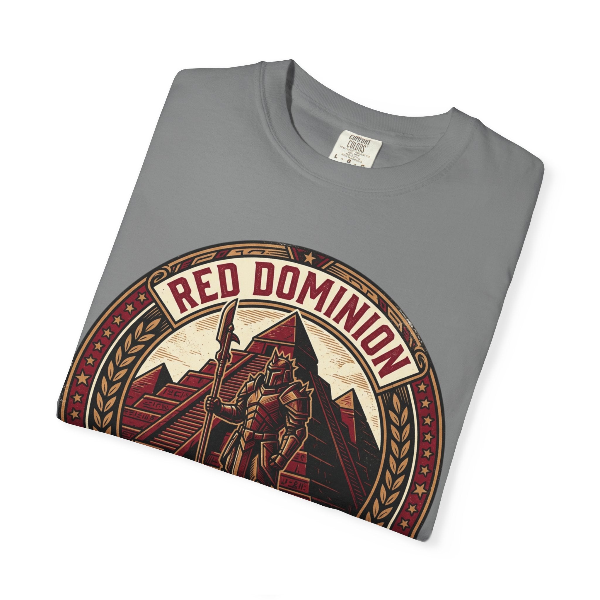 Power Runs Black PRB Red Dominion 'Right Side' Graphic T-Shirt by Printify