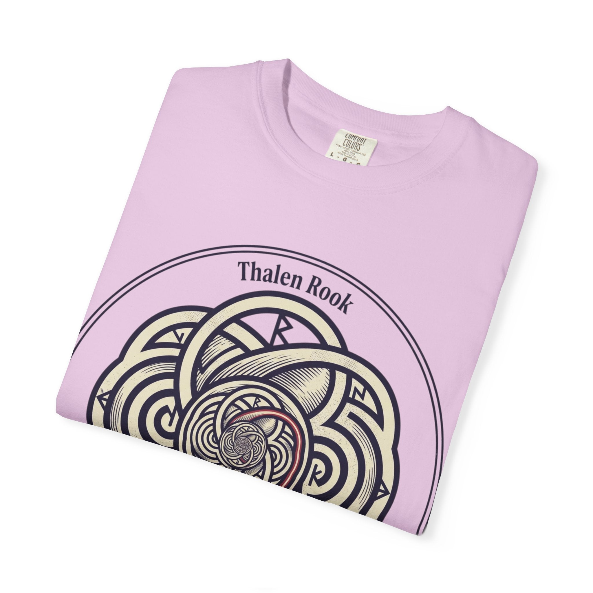 Power Runs Black PRB Thalen Rook Celtic Knot Graphic T-Shirt — "He stared too long..." Quote Tee by Power Runs Black