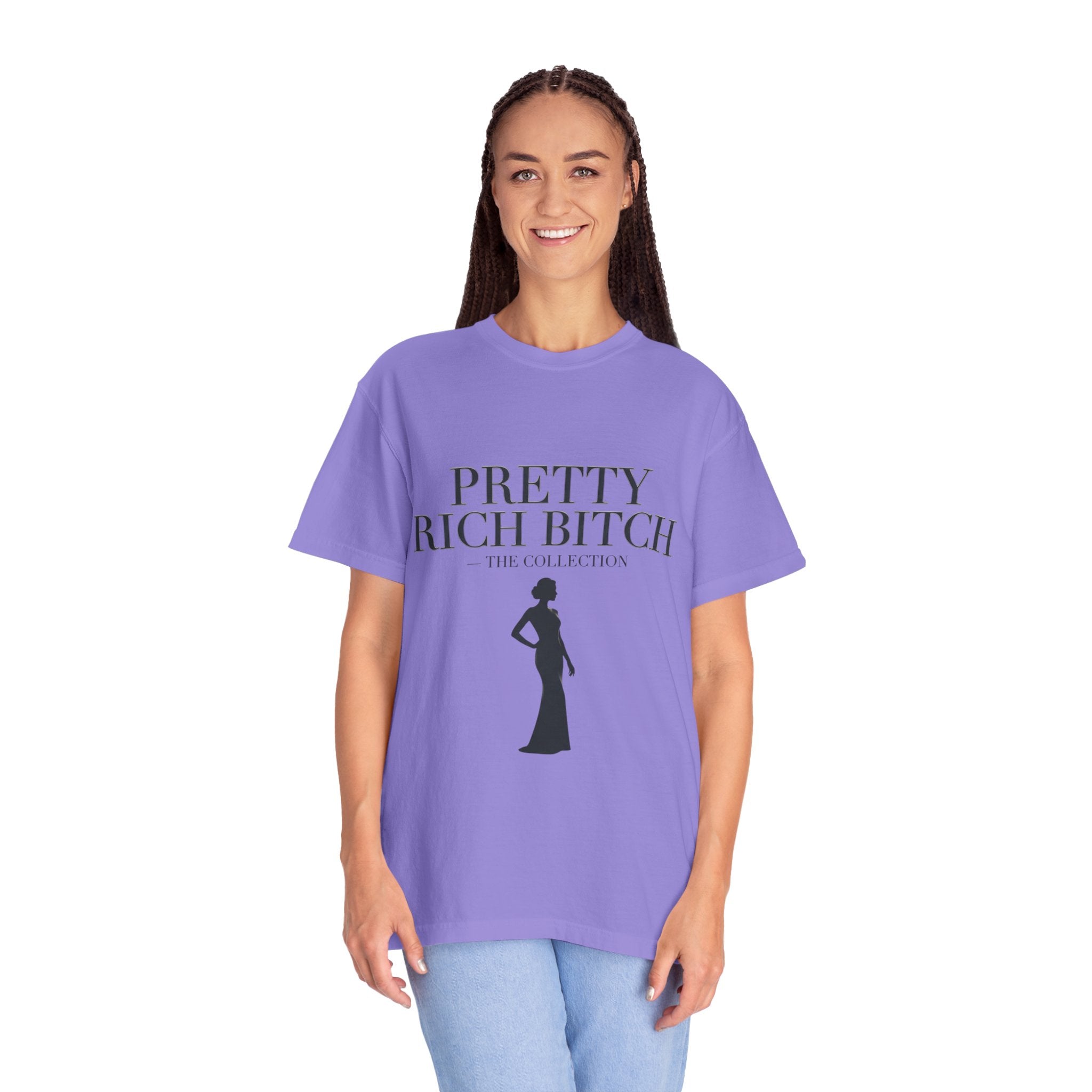 Pretty Rich Bitch The Collection by PRB Tee — Feminine Confidence Graphic T-Shirt by Power Runs Black