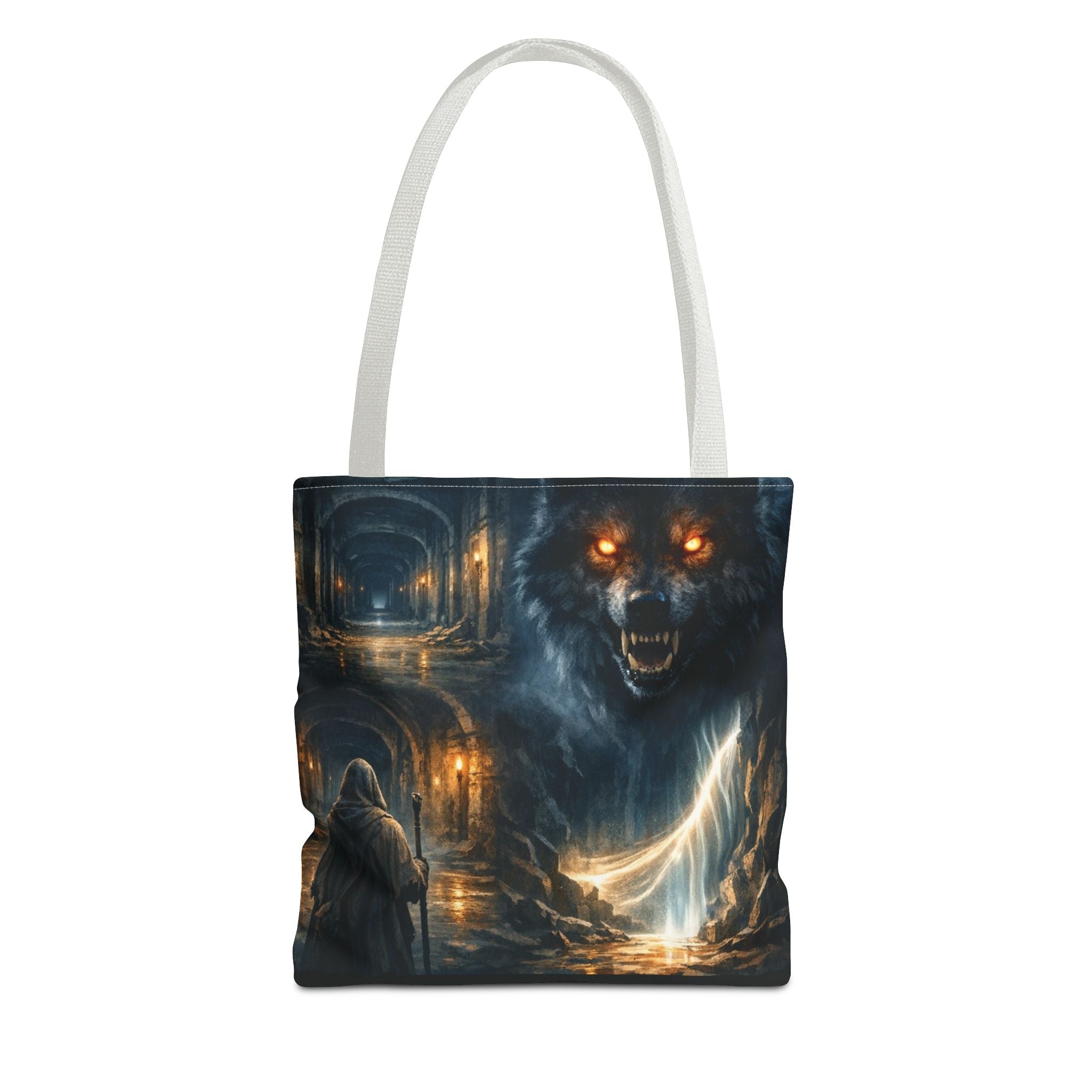 PRB The Echo Hounds Illustration Tote Bag | Gothic Horror Artwork by Printify