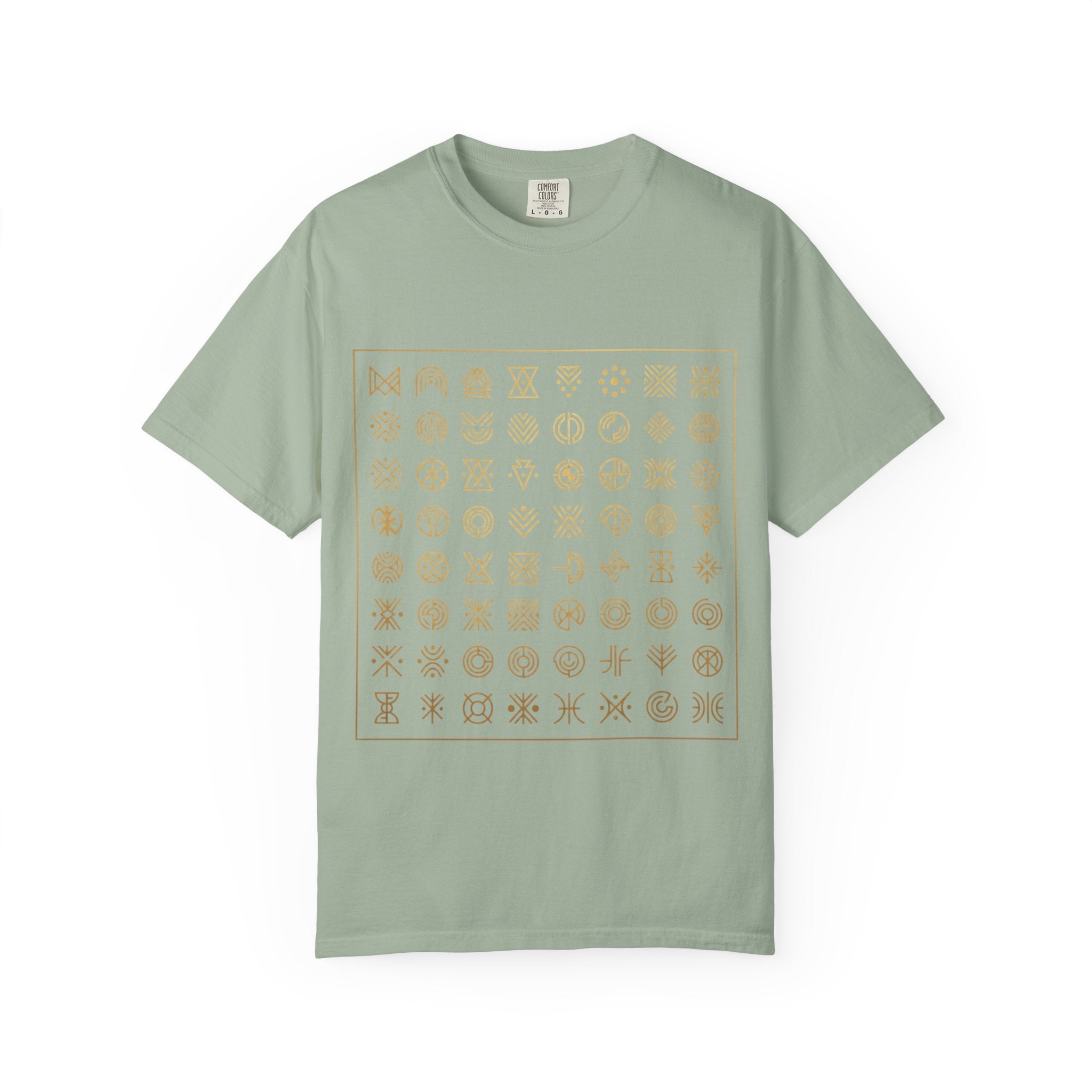 PRB Symbol Grid Graphic Tee — Garment-Dyed Heavyweight Cotton | Power Runs Black by Power Runs Black