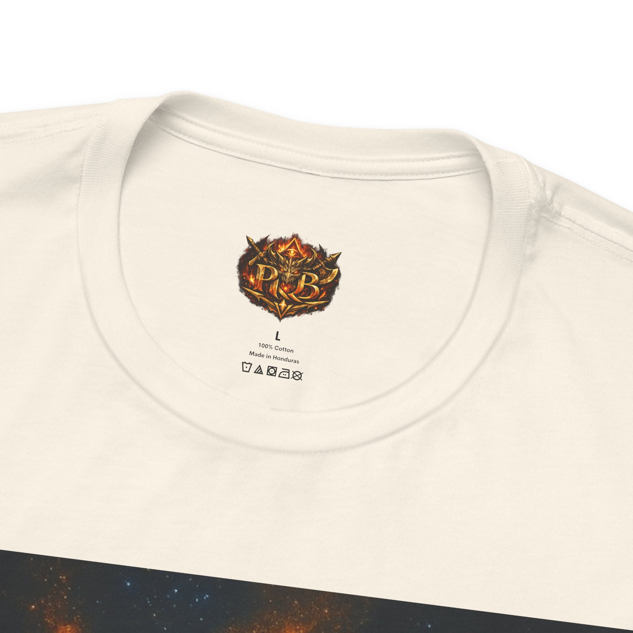 Power Runs Black PRB The Starbound Seven Tee – Retro Cosmic Superhero Poster Shirt by Power Runs Black