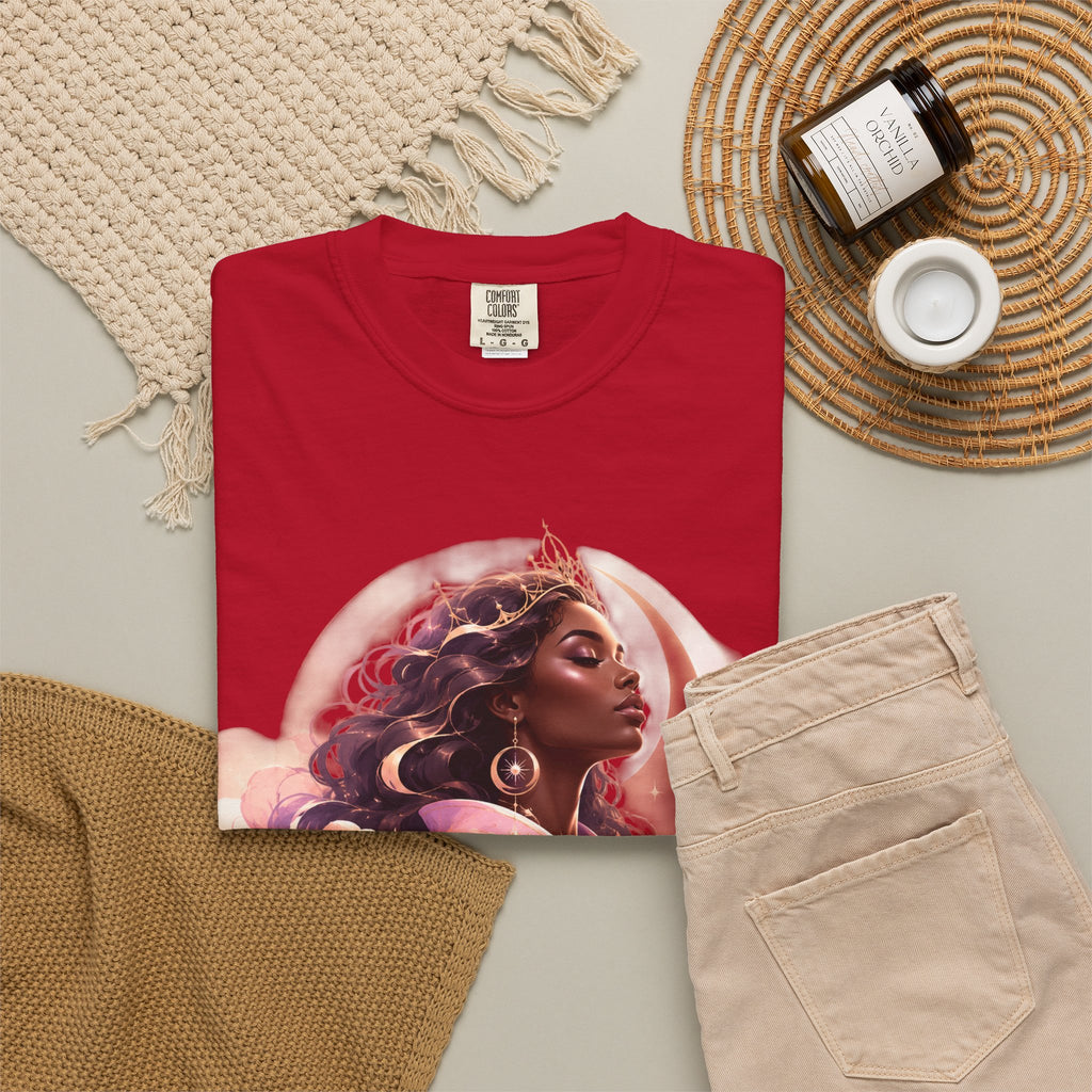 Power Runs Black graphic tee | Black woman portrait, Afro empowerment shirt by Power Runs Black