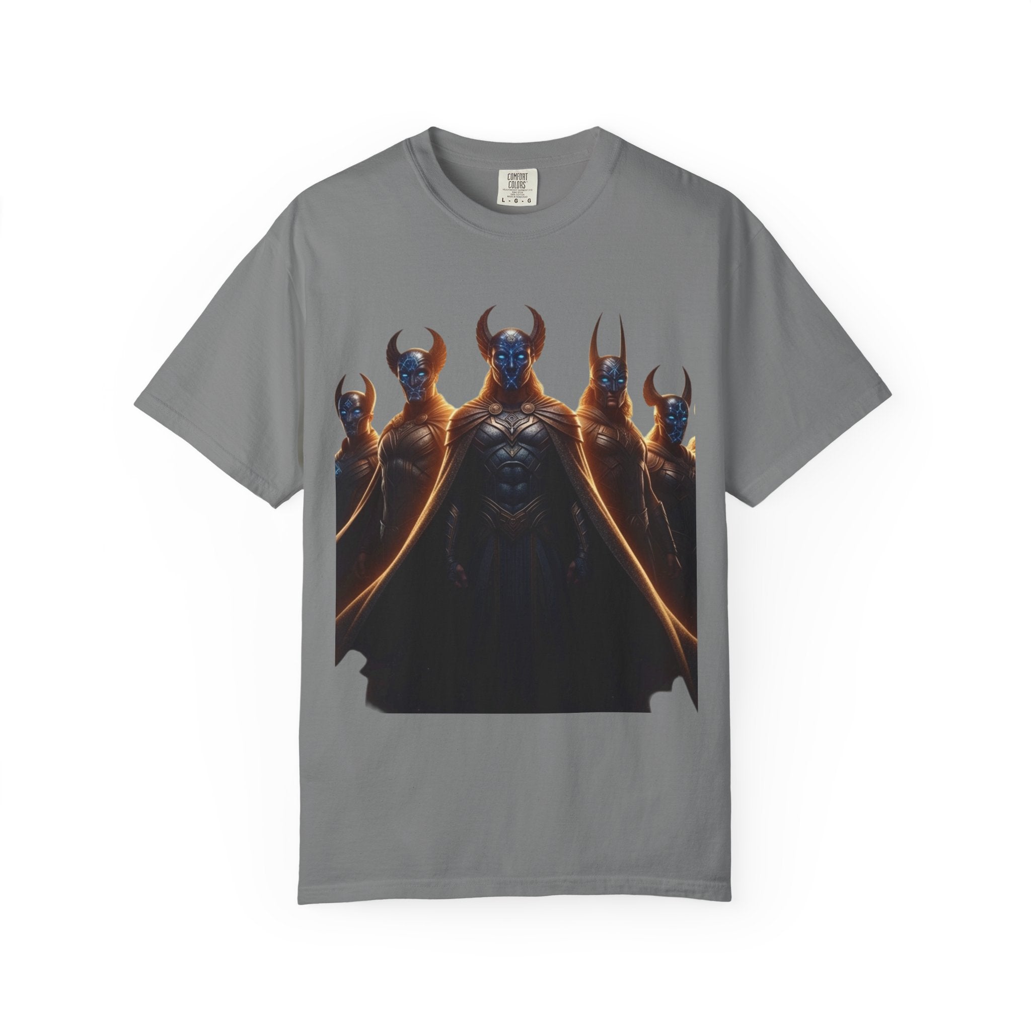 Power Runs Black PRB Dark Legion Graphic T-Shirt — Horned Warriors Fantasy Tee by Power Runs Black