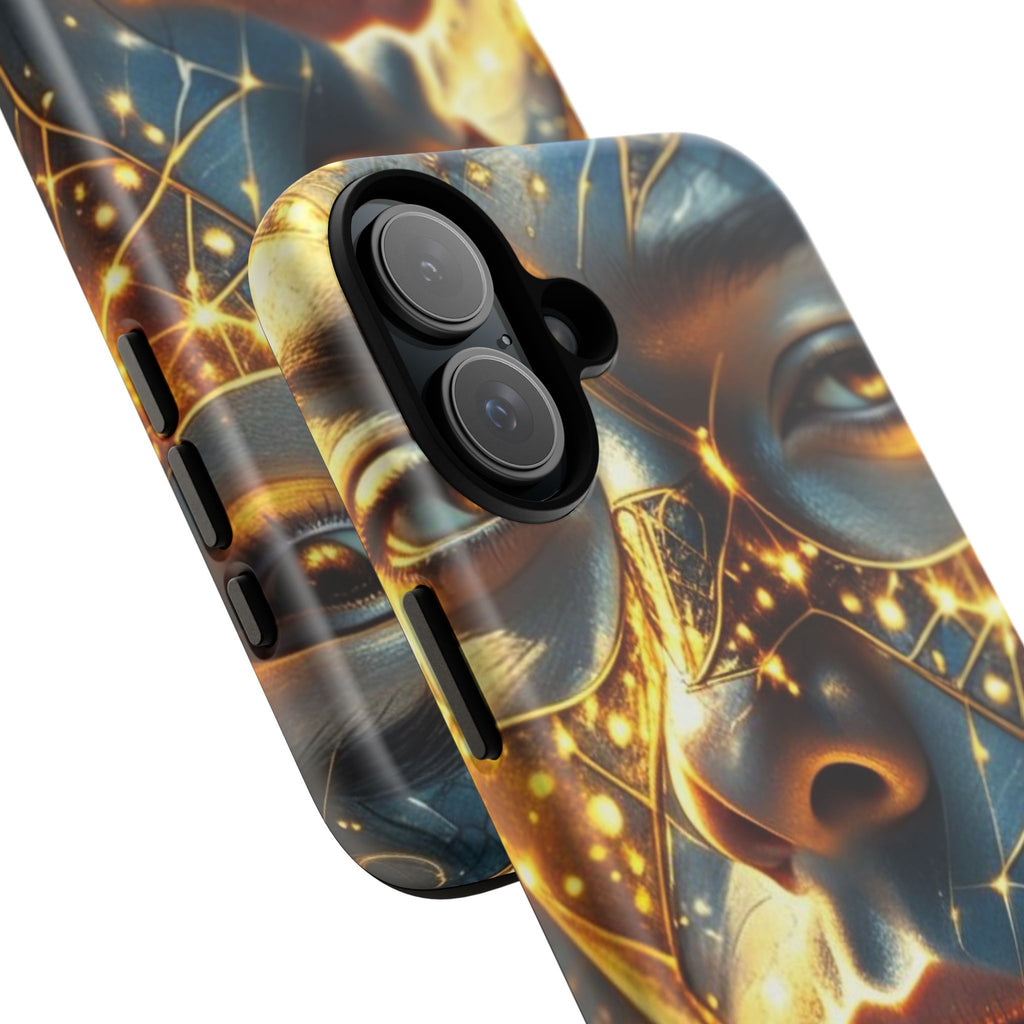 PRB Galactic Portrait Tough Case | Cosmic Face Phone Case, Starry Nebula Design by Printify