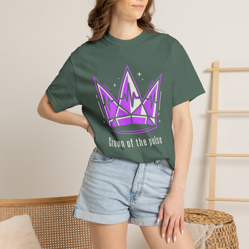 Power Runs Black PRB Crown Graphic T-Shirt — Purple Royal Crown Streetwear Tee by Power Runs Black