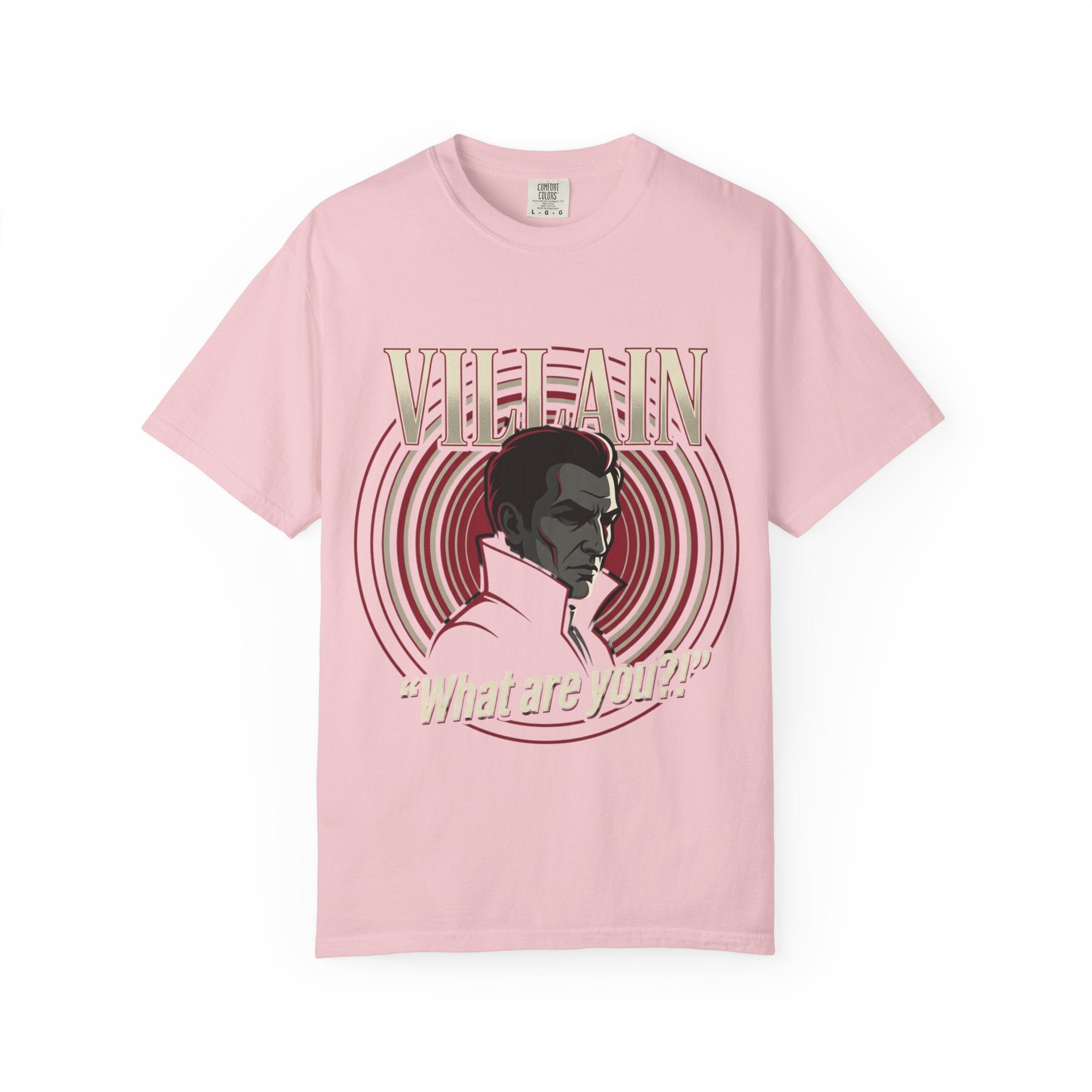 Power Runs Black Villain Portrait T-Shirt — "What Are You?" Graphic Tee by Power Runs Black