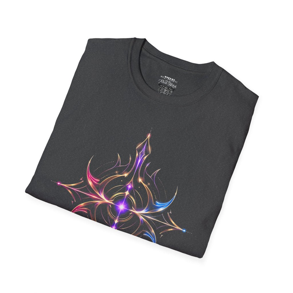 Power Runs Black PRB Pretty Rich Bitch The Collection Mystic Mandala Tee — Subtle Pastel Spiritual Graphic T-Shirt by Printify