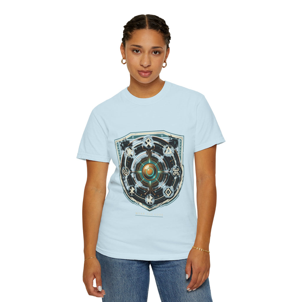 Power Runs Black PRB "Wear The Code" Mystic Shield T-Shirt — Geometric Sigil Graphic Tee by Power Runs Black