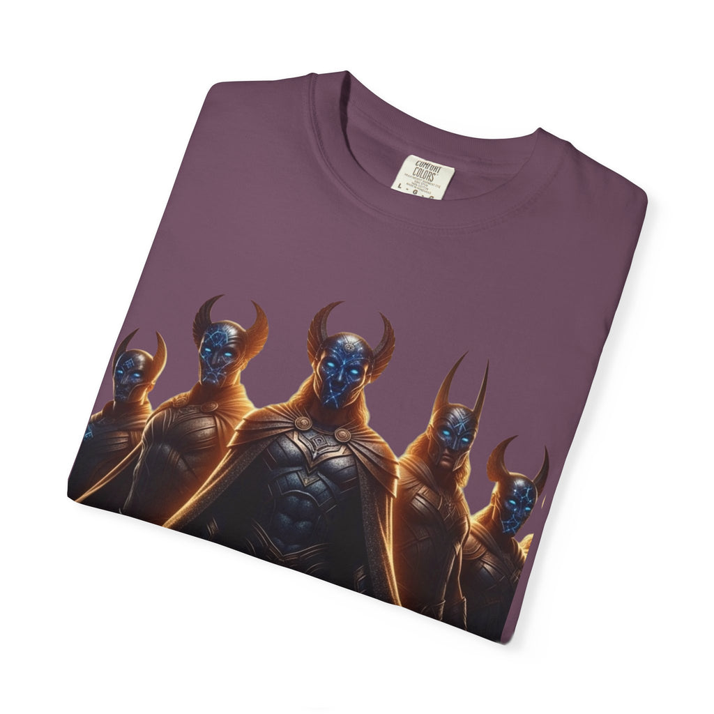 Power Runs Black PRB Dark Legion Graphic T-Shirt — Horned Warriors Fantasy Tee by Power Runs Black