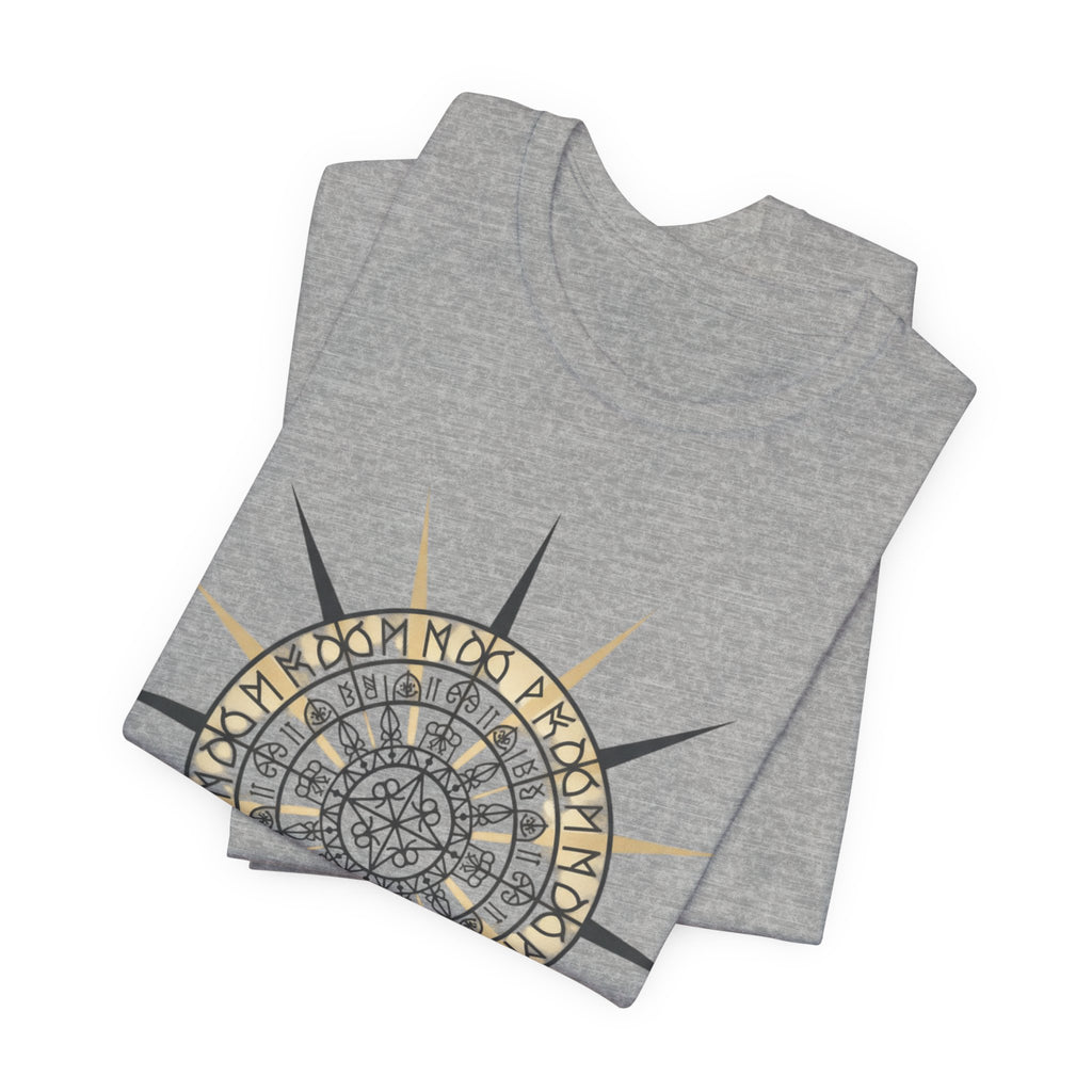 PRB Compass Rose Mandala Tee — Nautical Compass Graphic Shirt by Printify