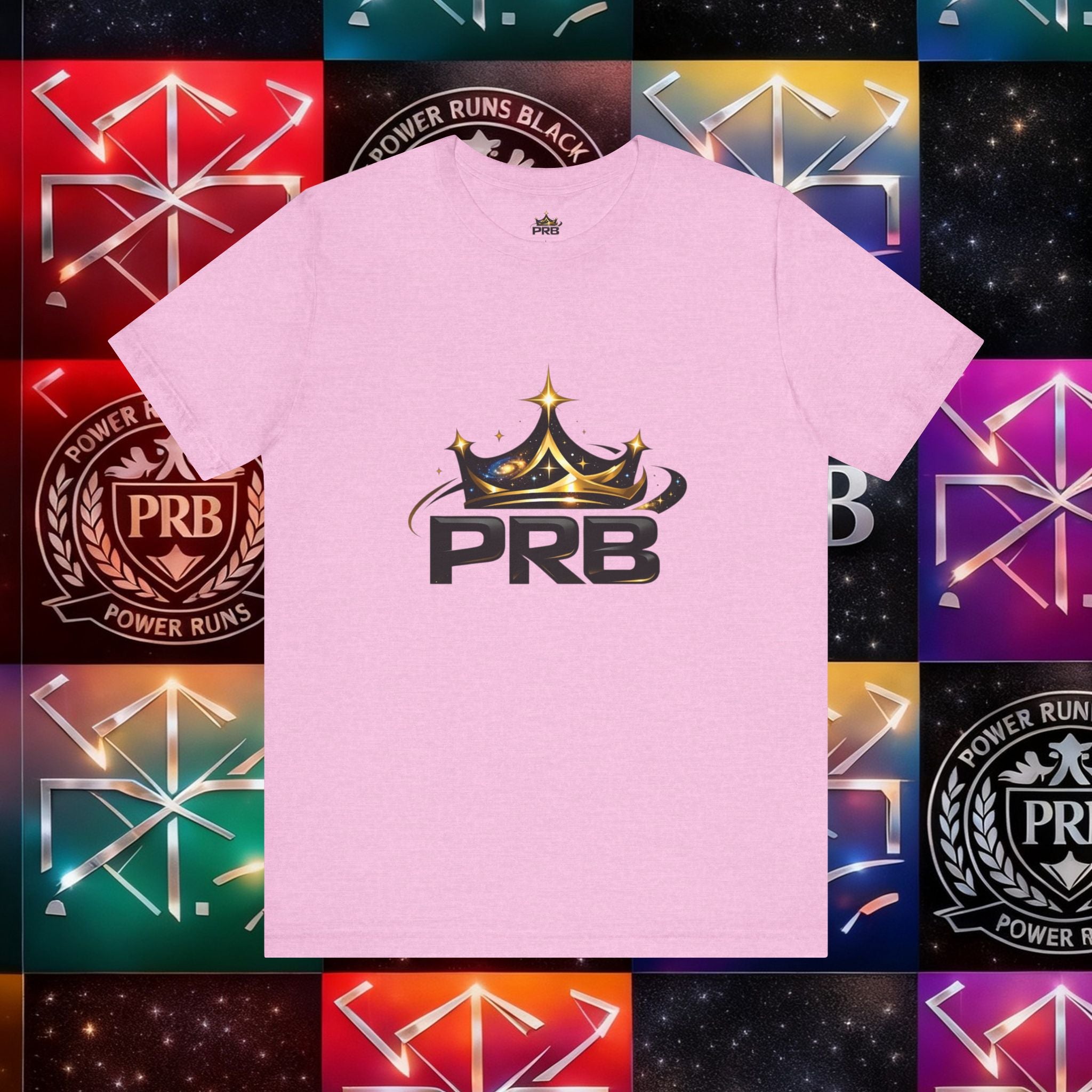 PRB Crown Tee — Graphic Logo T-Shirt by Power Runs Black