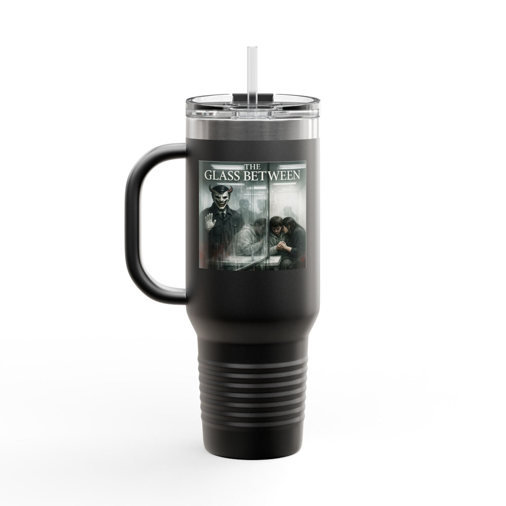 PRB The Glass Between, 40oz Insulated Travel Mug by Printify