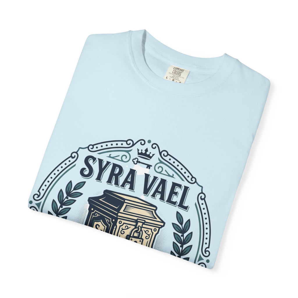 Power Runs Black PRB — Syra Vael Vintage Crest Tee by Power Runs Black