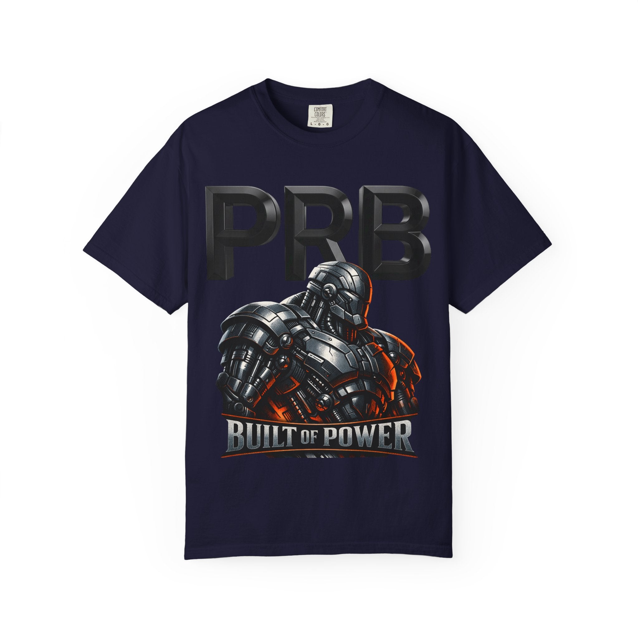 Built of Power PRB T-Shirt — Robotic Armor Graphic Tee by Printify