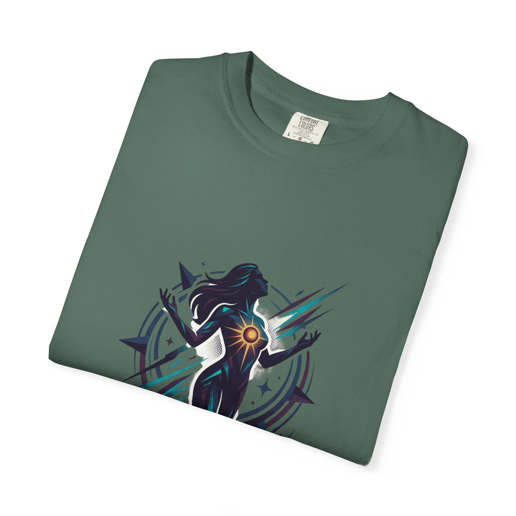 Power Runs Black PRB Ascension Graphic T-Shirt — Cosmic Silhouette Tee by Power Runs Black