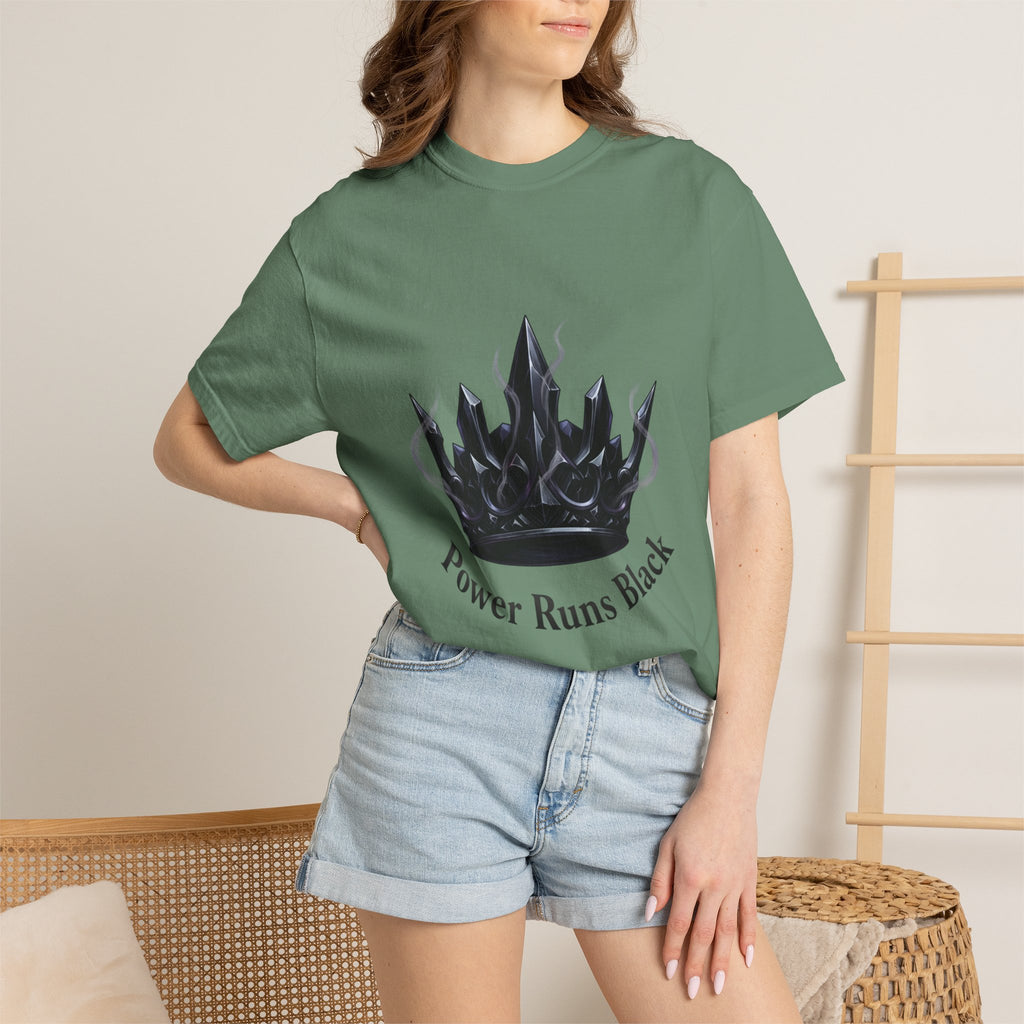PRB Power Runs Black Crown Graphic T-Shirt by Power Runs Black