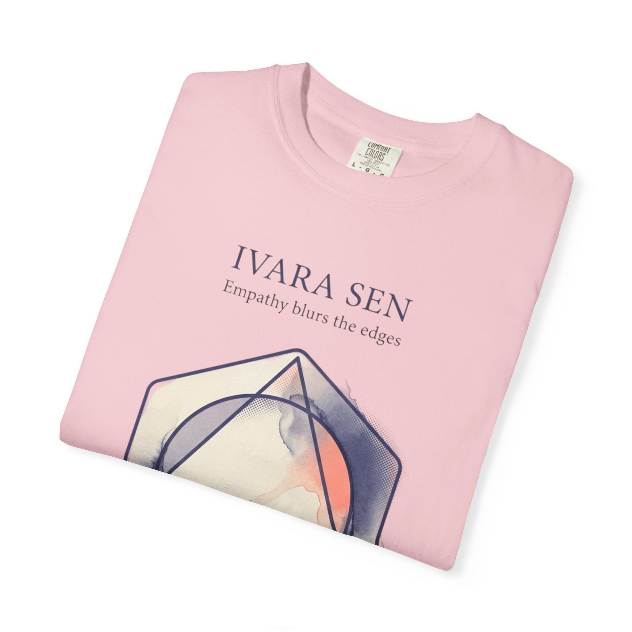 Power Runs Black PRB Abstract Geometric Tee — “Ivara Sen: Feeling Dissolves Boundaries” by Power Runs Black