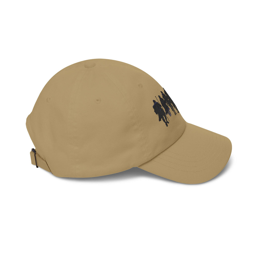 PRB The Starbound Seven Dad Cap — Silhouette Crew Walking Hat by Power Runs Black