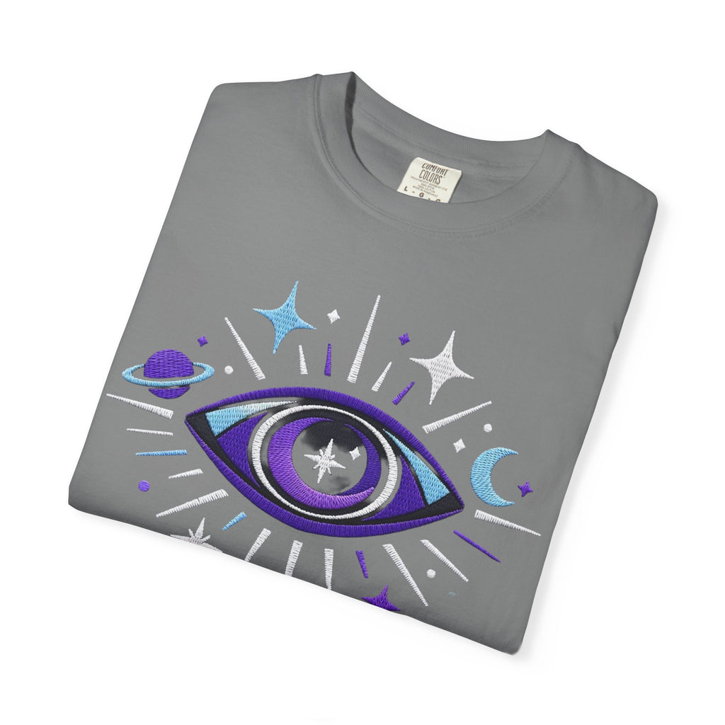 PRB Mystic All-Seeing Eye T-shirt | Cosmic Moon and Stars by Power Runs Black