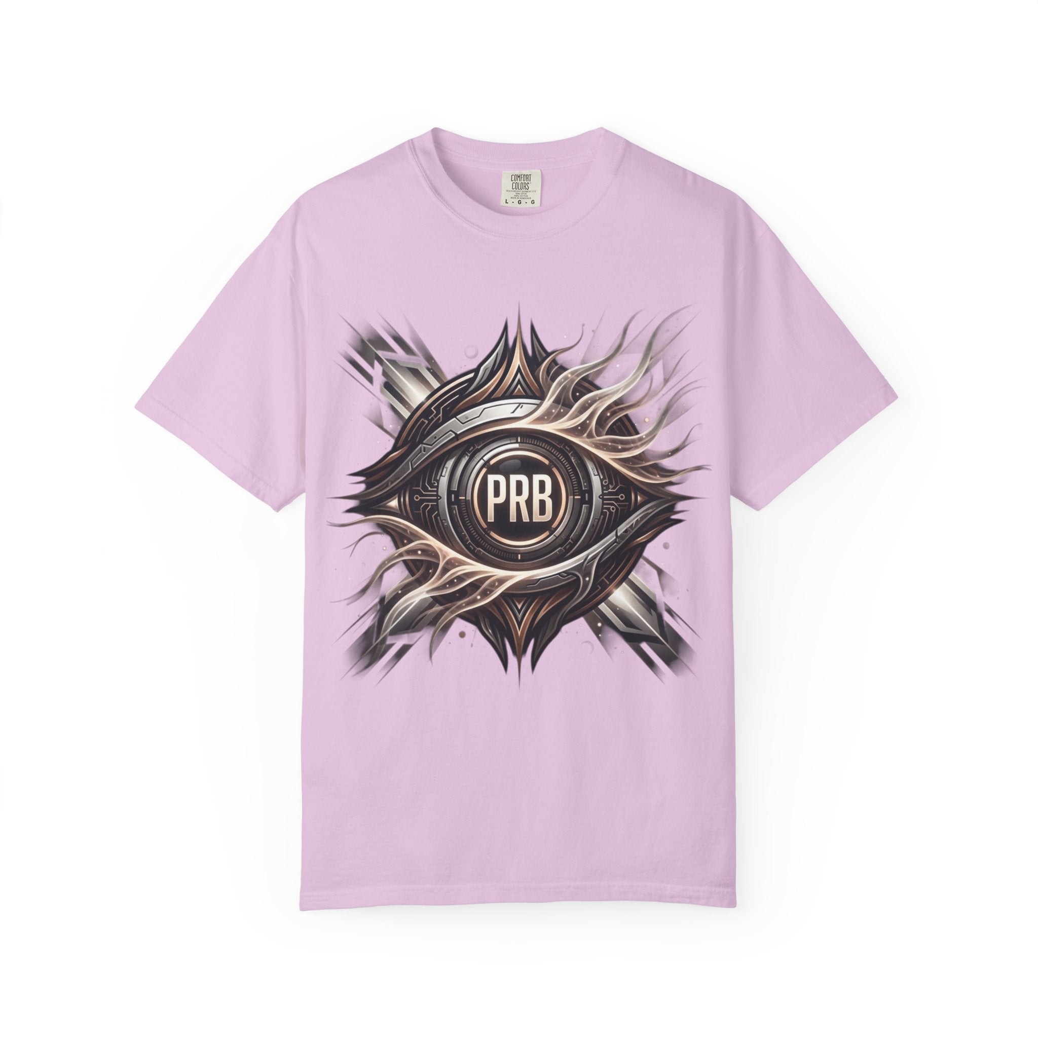 Printify PRB Clairvoyant Engine 4K Abstract Eye Emblem T-Shirt | PRB Center Medallion Graphic - T-Shirt