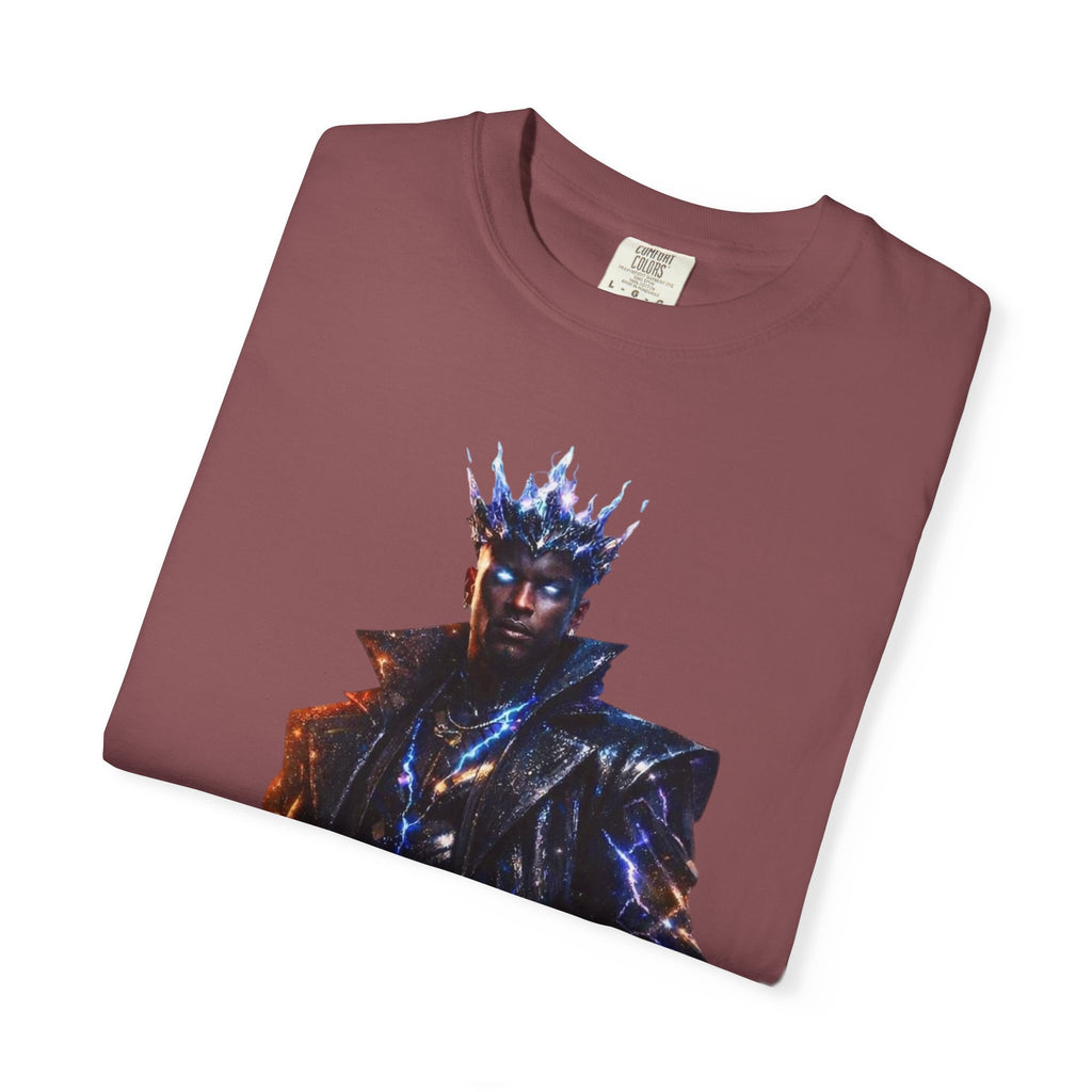 PRB Cosmic Might Unleashed T-shirt | Space Warrior Graphic Tee by Power Runs Black
