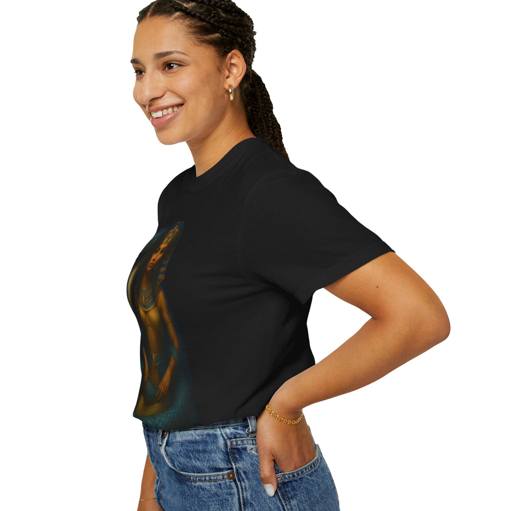 PRB Egyptian Goddess with Snake T-Shirt | Pharaoh Serpent Art Tee by Power Runs Black