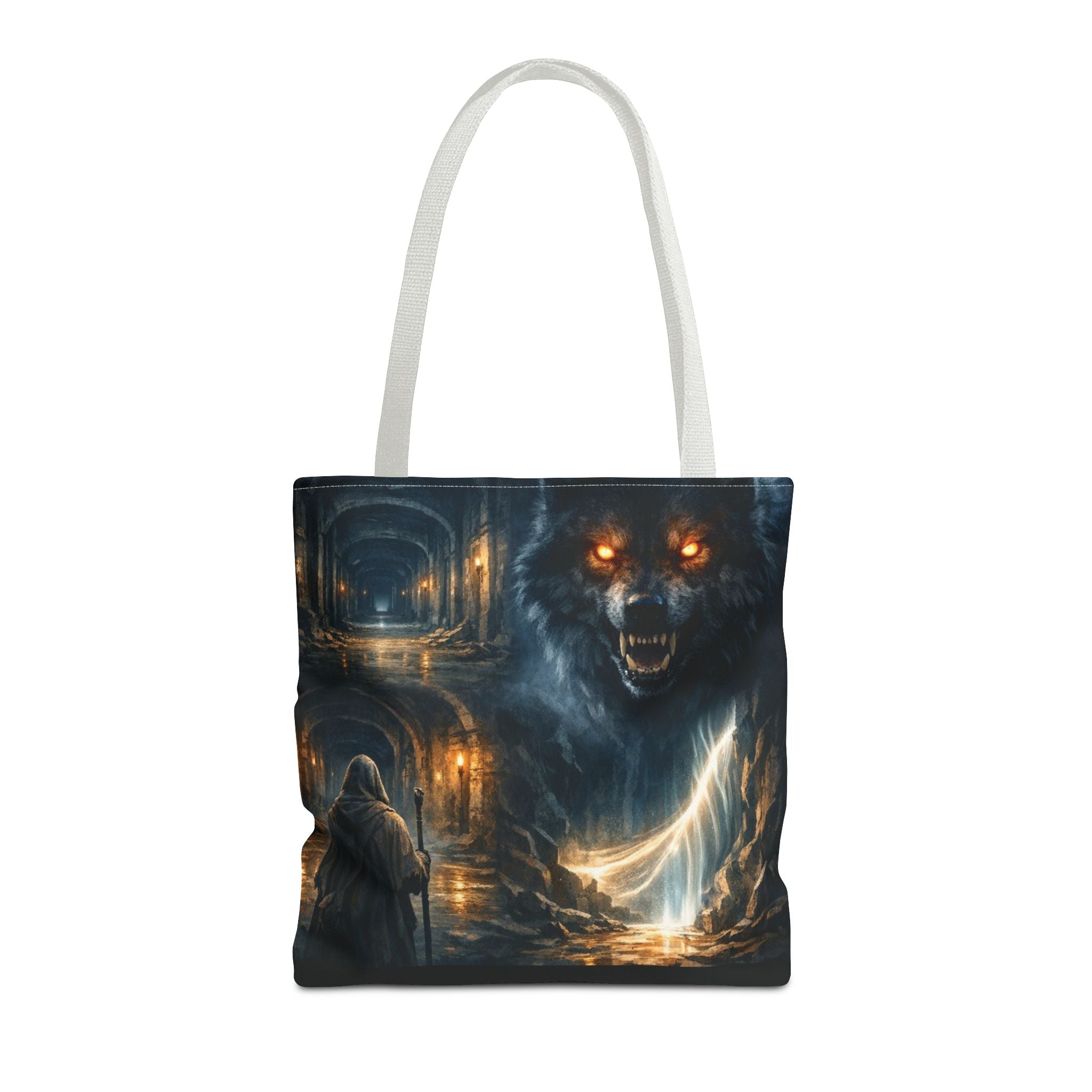 PRB The Echo Hounds Illustration Tote Bag | Gothic Horror Artwork by Printify