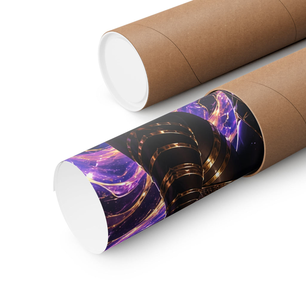 Power Runs Black Cosmic Goddess Matte Poster by Power Runs Black