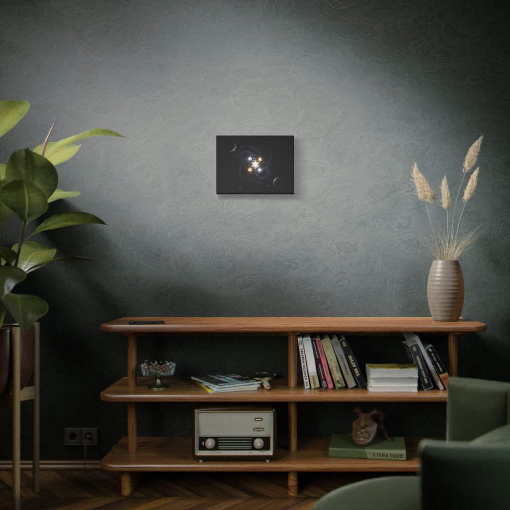 PRB Celestial Star Cluster Matte Canvas Print — Cosmic Planets Wall Art by Printify